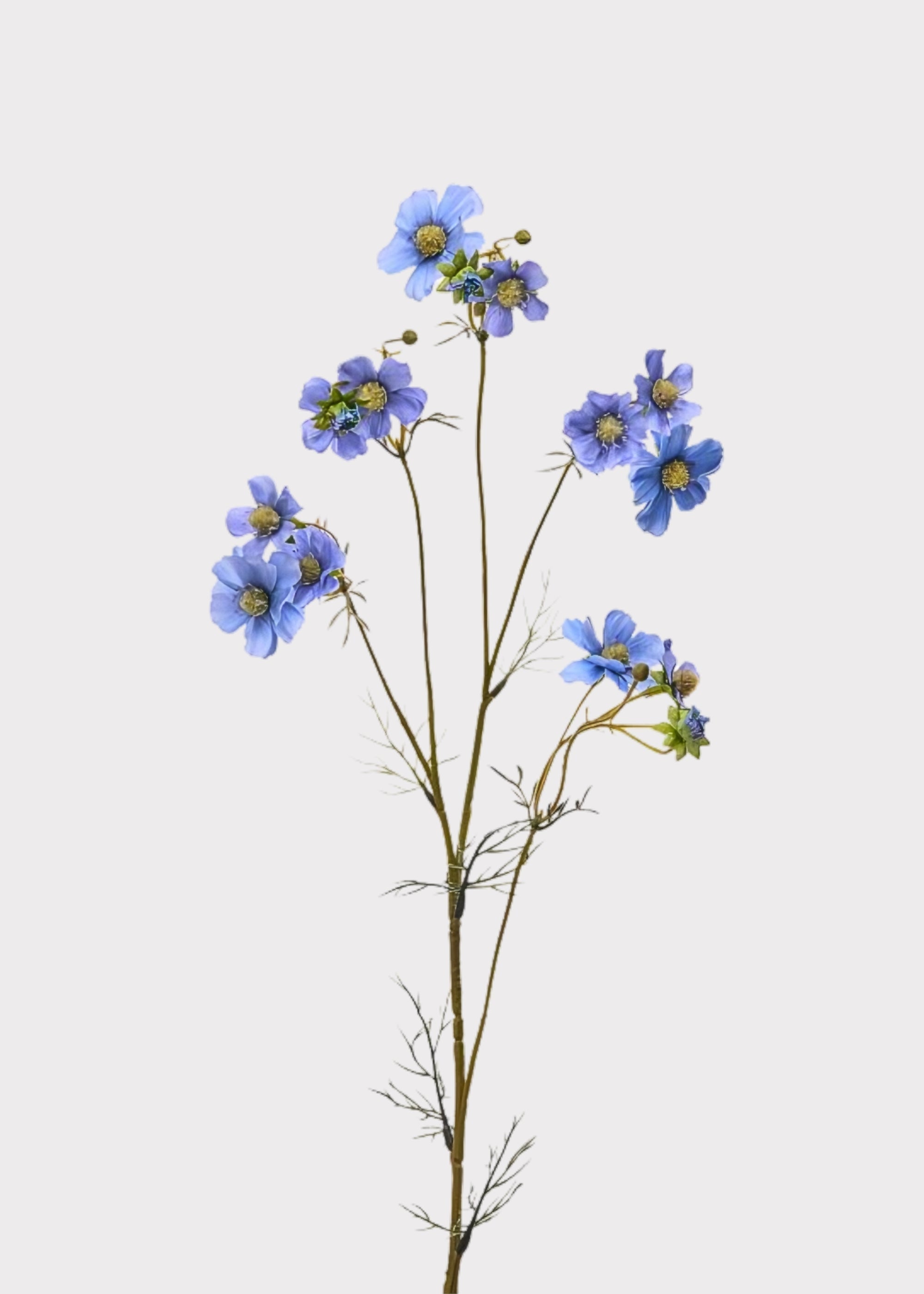 Blue Artificial Cosmos Spray for Vase Styling