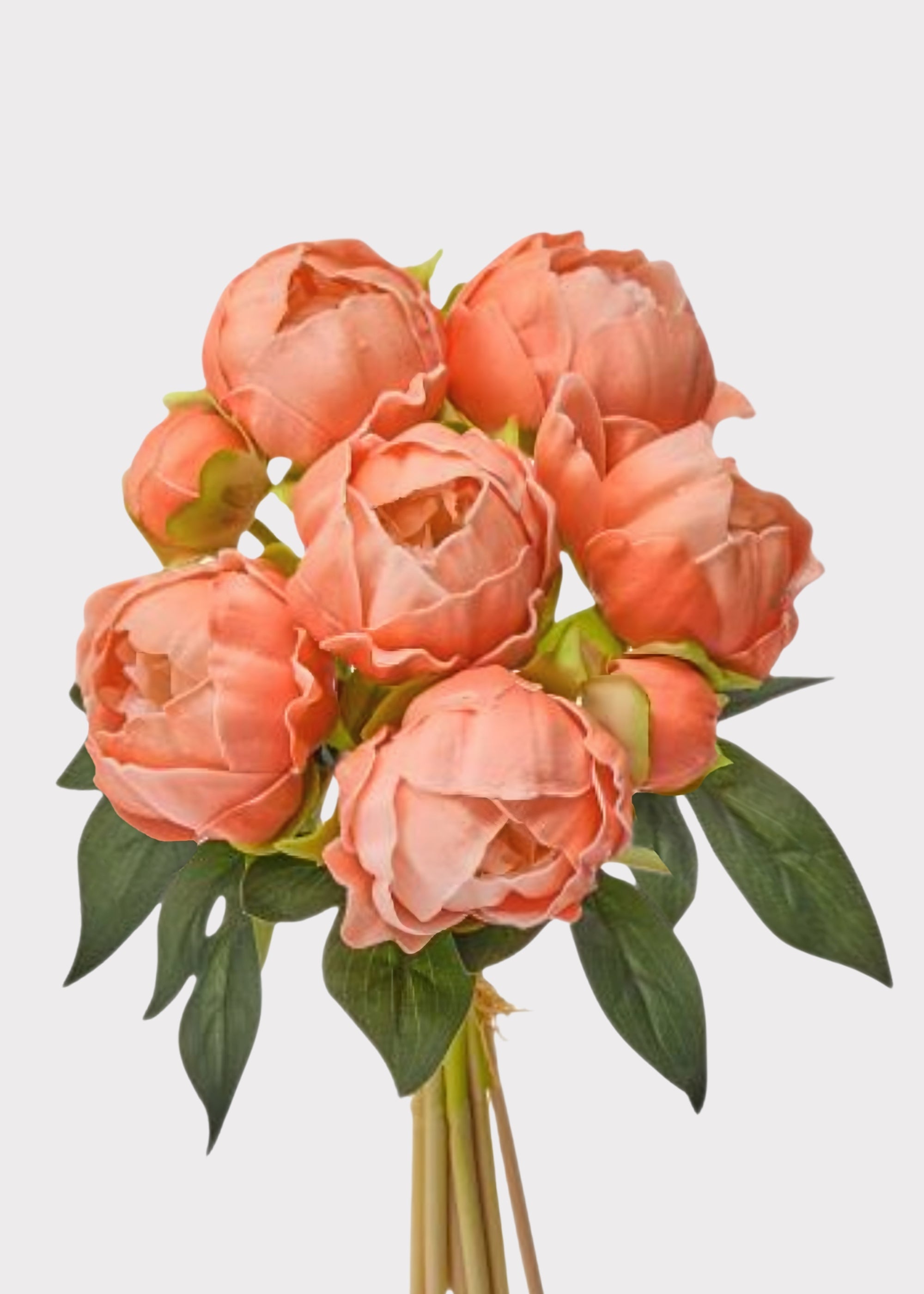 Pink Real Touch Artificial Peony Bundle for Home Decor