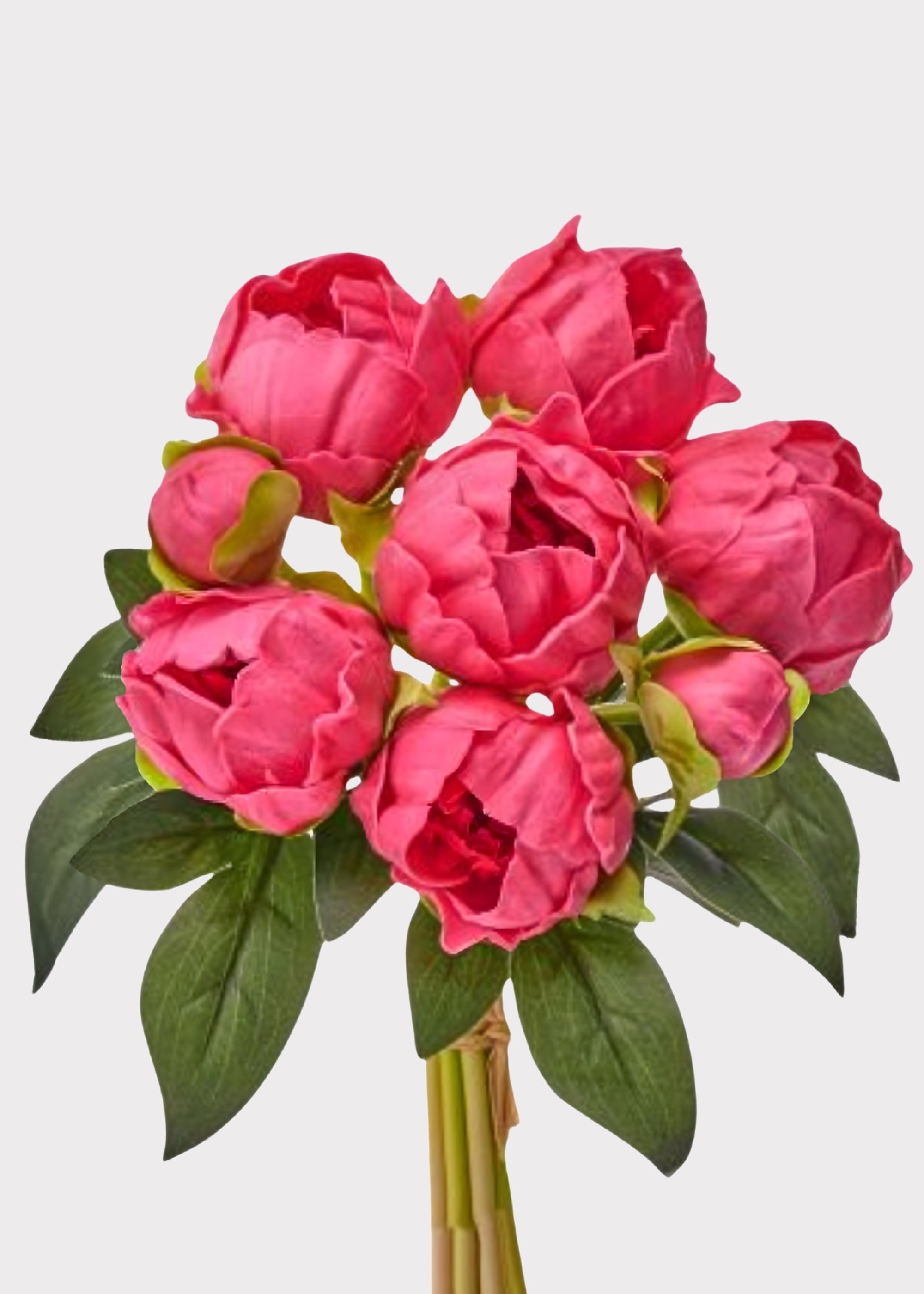 Pink Real Touch Artificial Peony Bundle for Home Decor