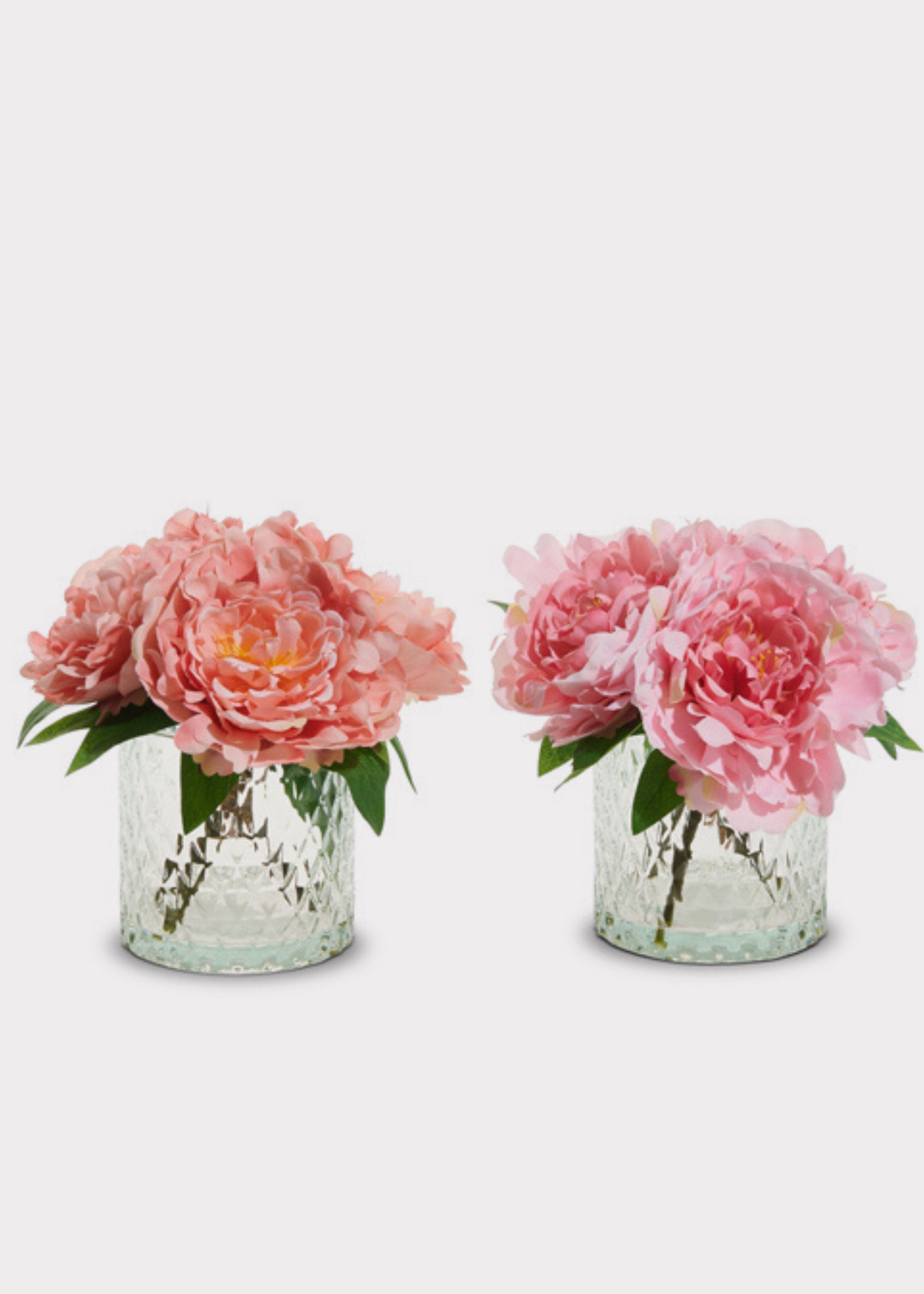 Pink Artificial Peony Arrangement for Table Centerpiece