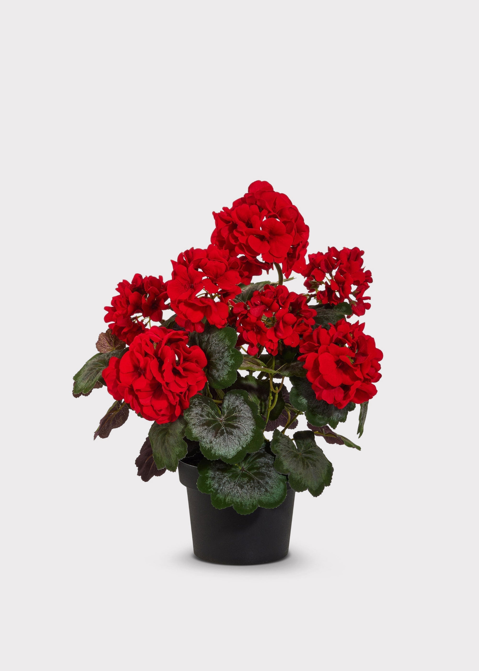 Red Artificial Geranium Arrangement for Vase Styling