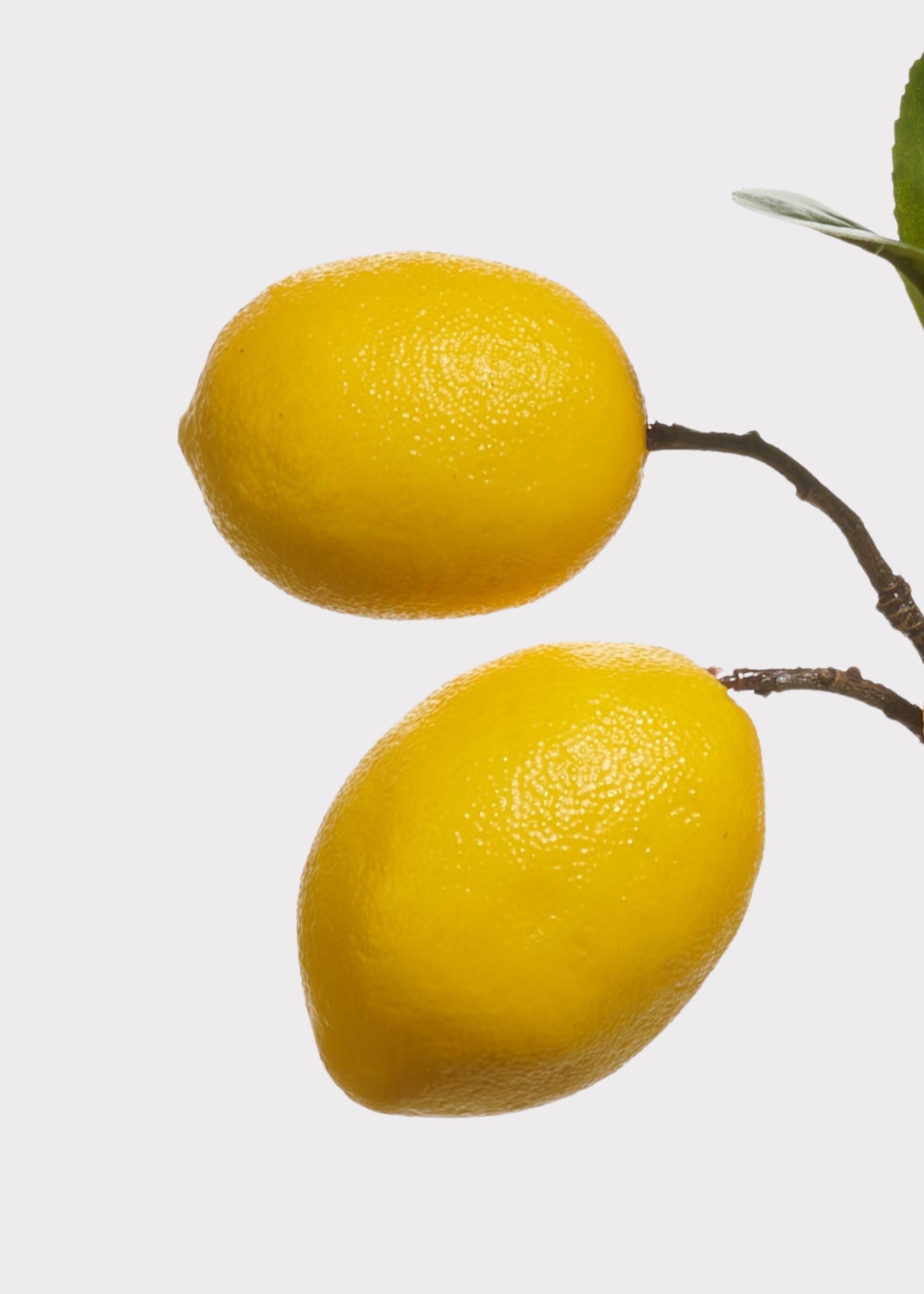 Yellow Artificial Lemon Fruit Spray for Home Decor