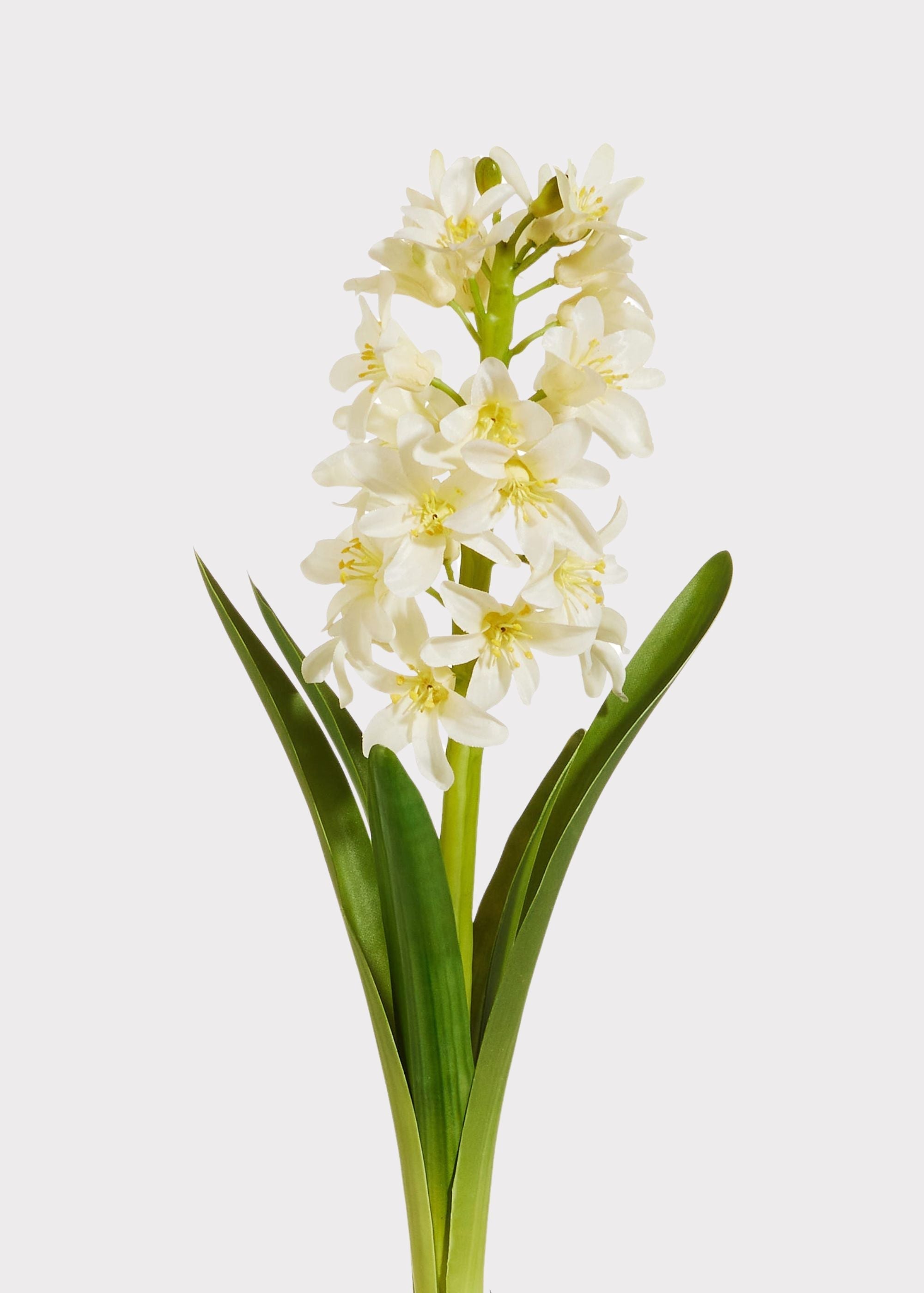 White Artificial Blooming Spring Hyacinth Drop for Vase Styling