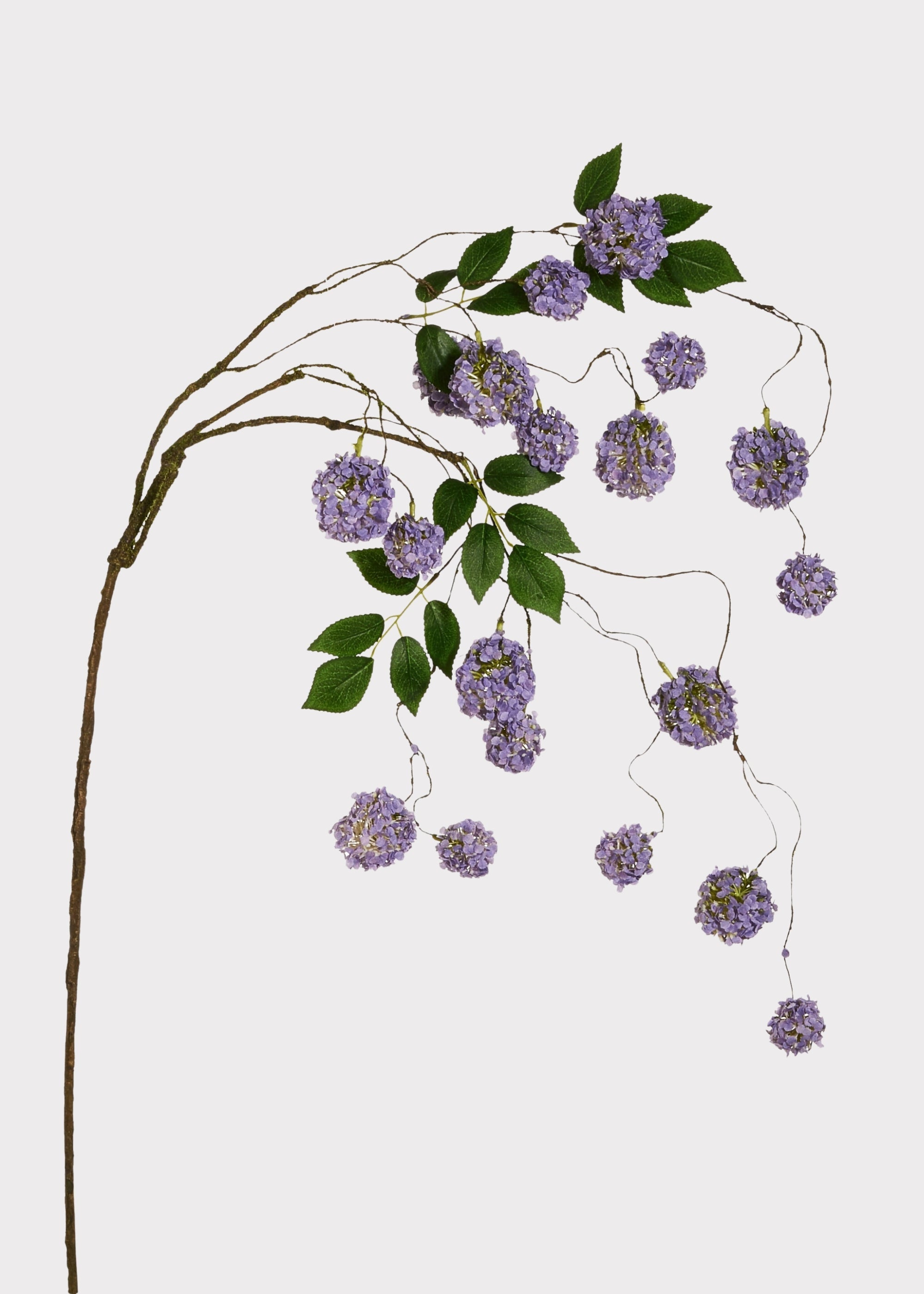 Purple Artificial Hydrangea Branch for Vase Styling