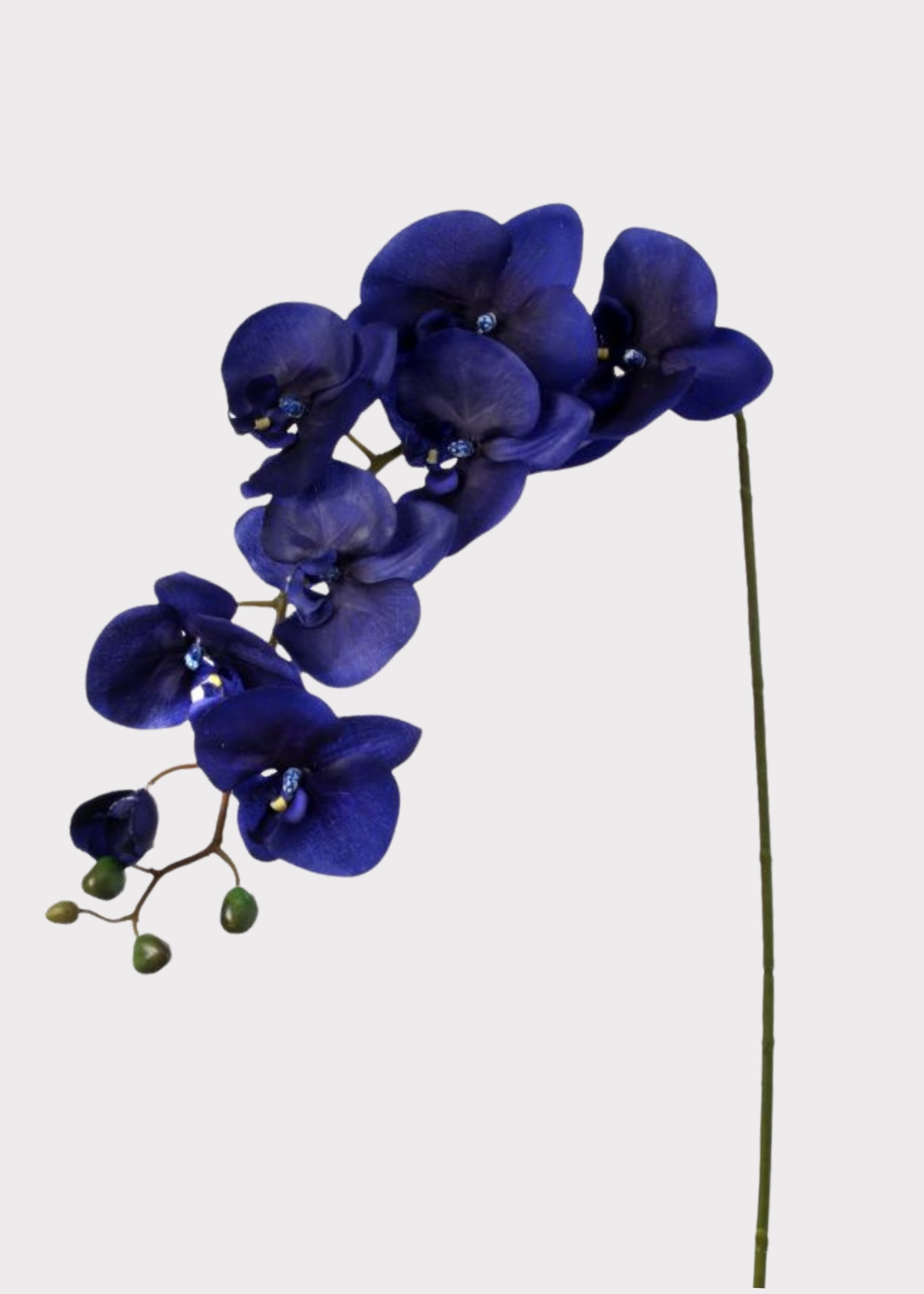 Blue Artificial Orchid Stem for Vase Styling
