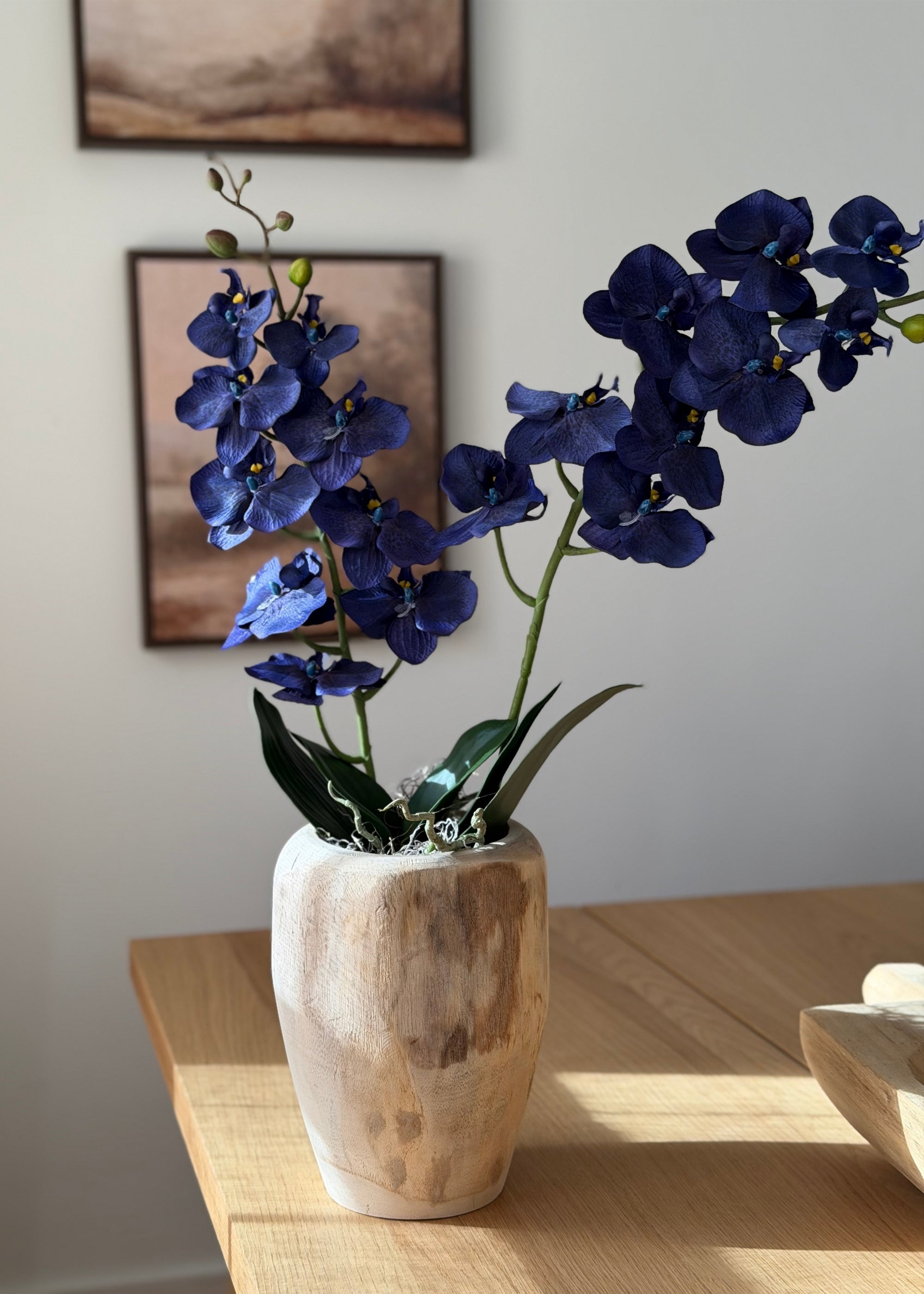 Green Artificial Orchid Stem for Entryway Arrangement