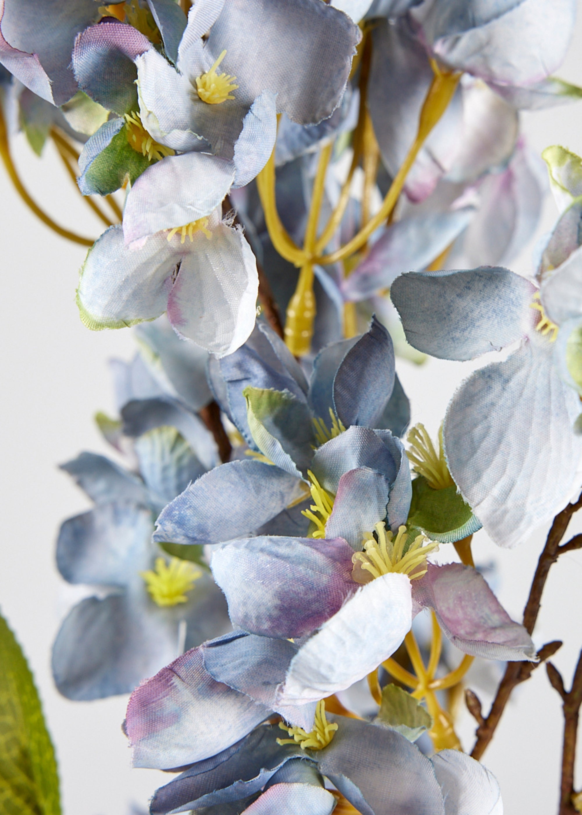 Blue Artificial Cherry Blossom Branch for Table Centerpiece