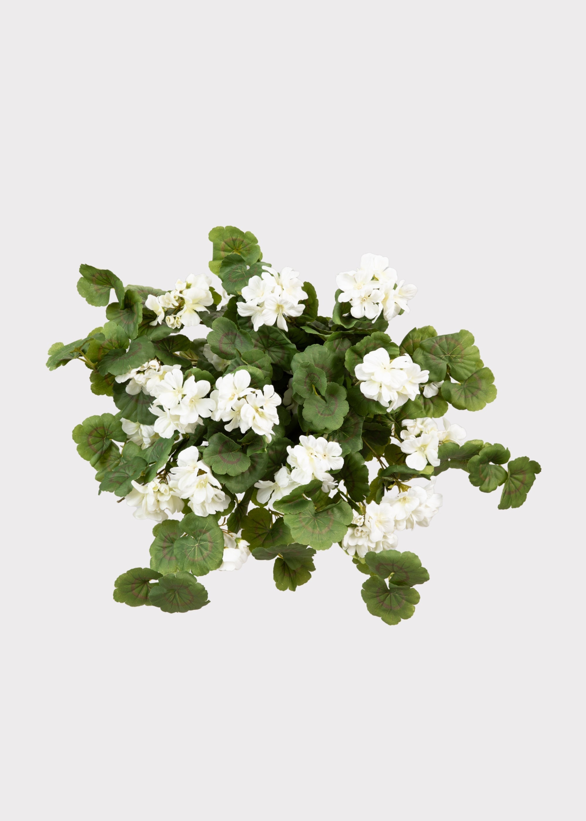 Green Artificial Geranium Bush for Vase Styling