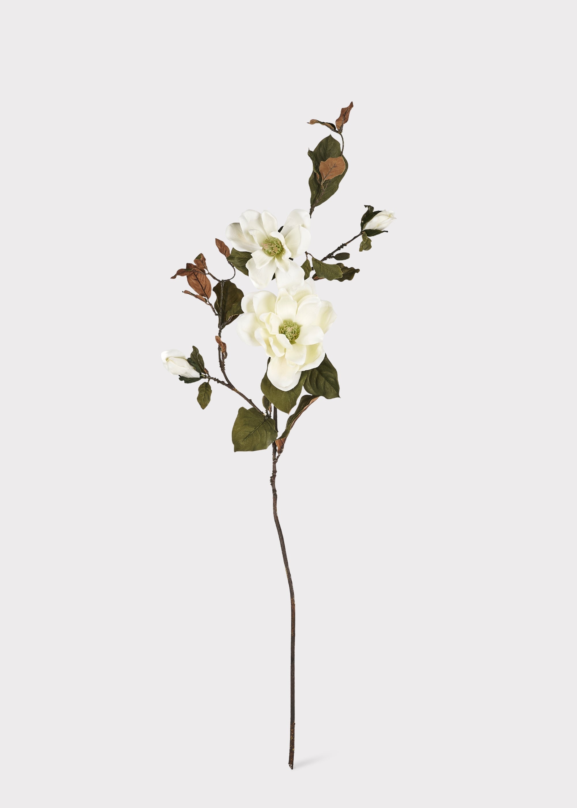 Cream Artificial Magnolia Branch for Table Centerpiece