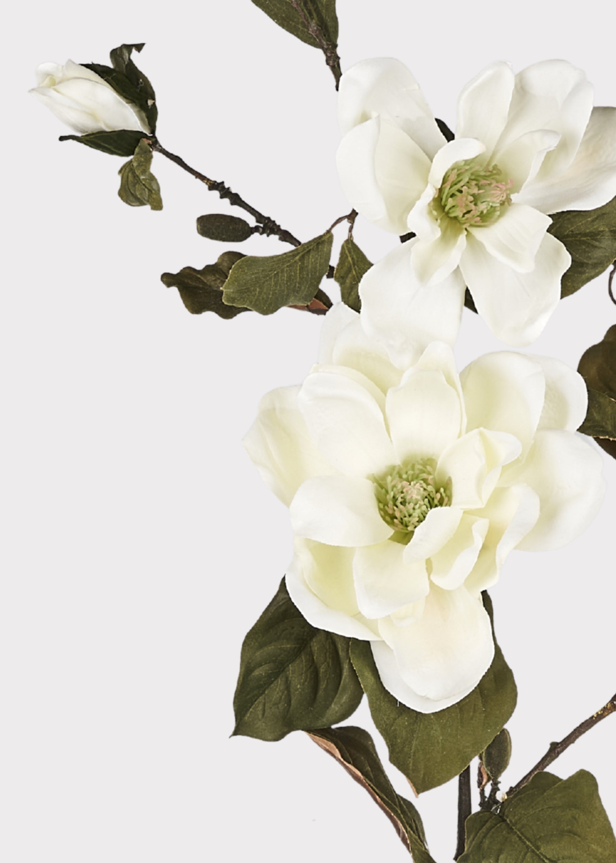 Cream Artificial Magnolia Branch for Wedding Decor