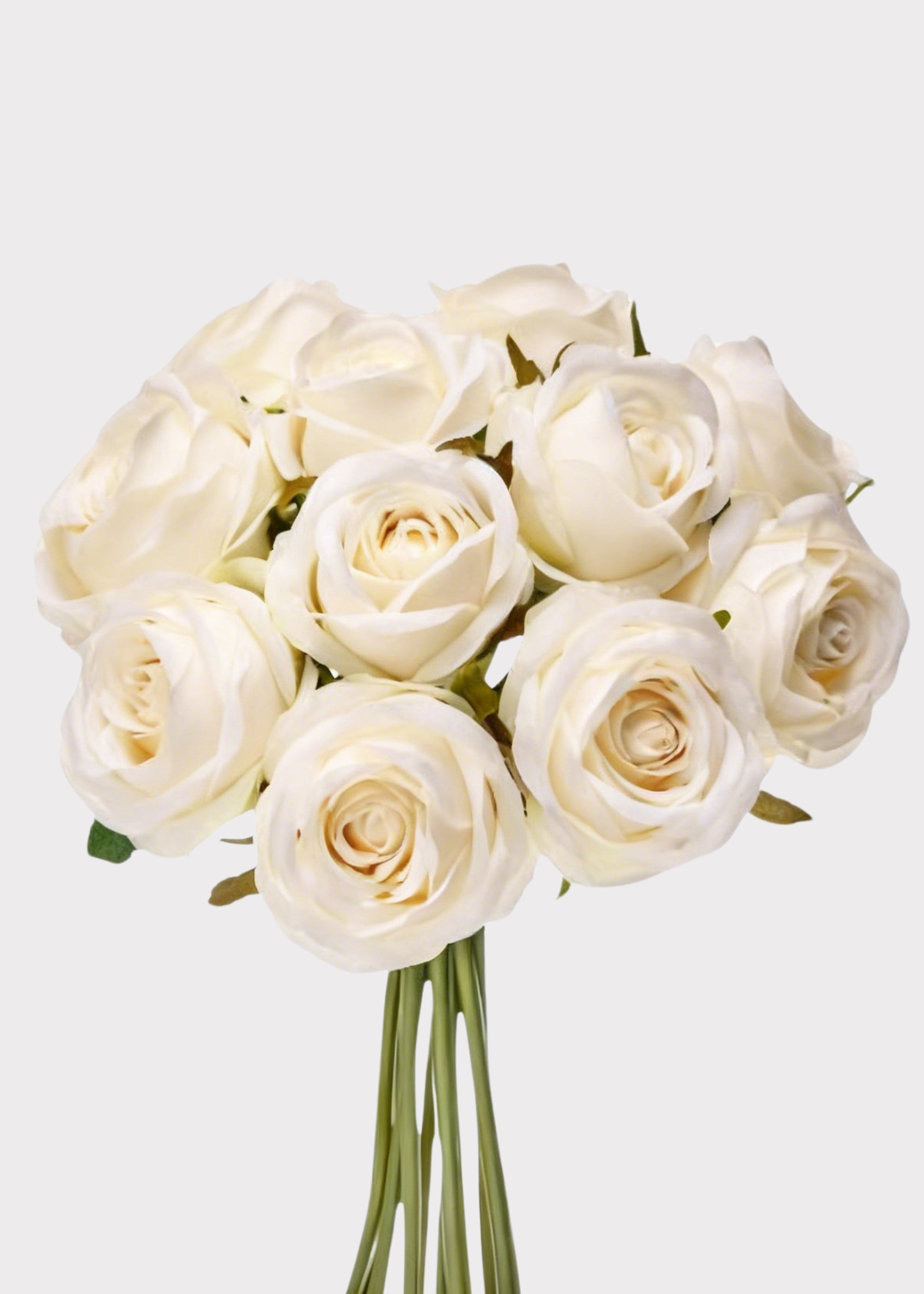 White Artificial Rose Bundle for Home Decor