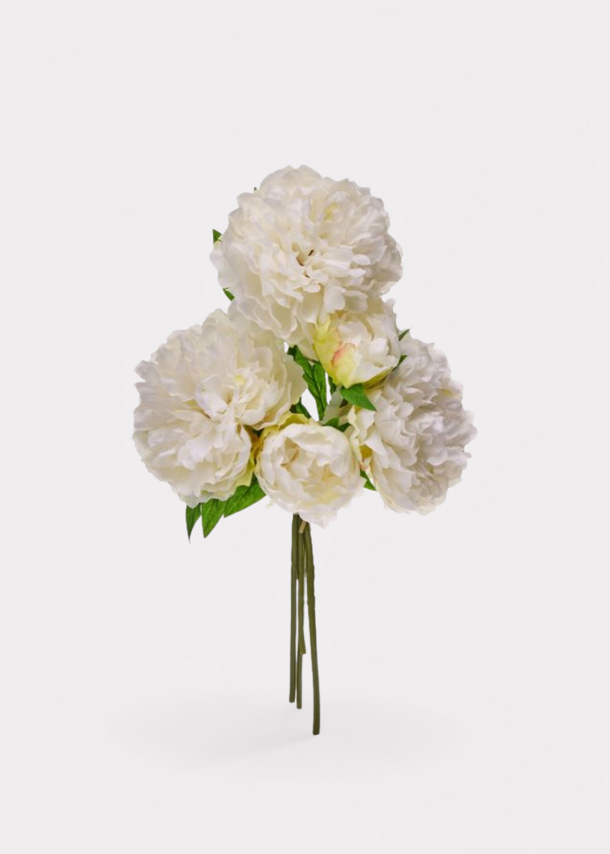 Cream Artificial Peony Bundle for Vase Styling