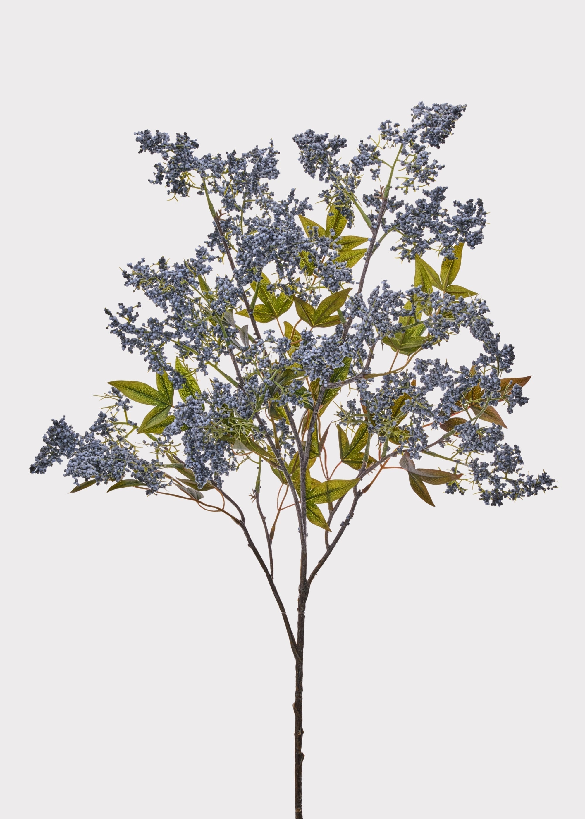 Blue Artificial Berry Branch for Vase Styling