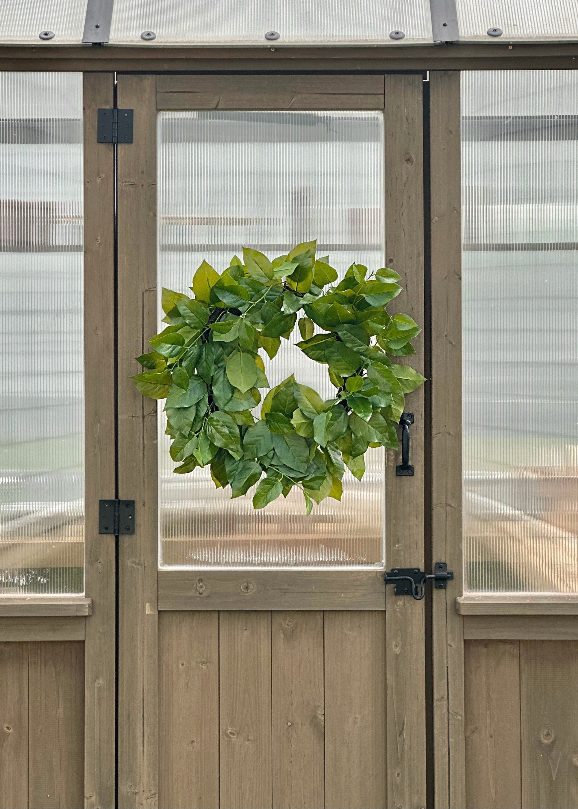 Green Artificial Leaf Wreath for Home Decor