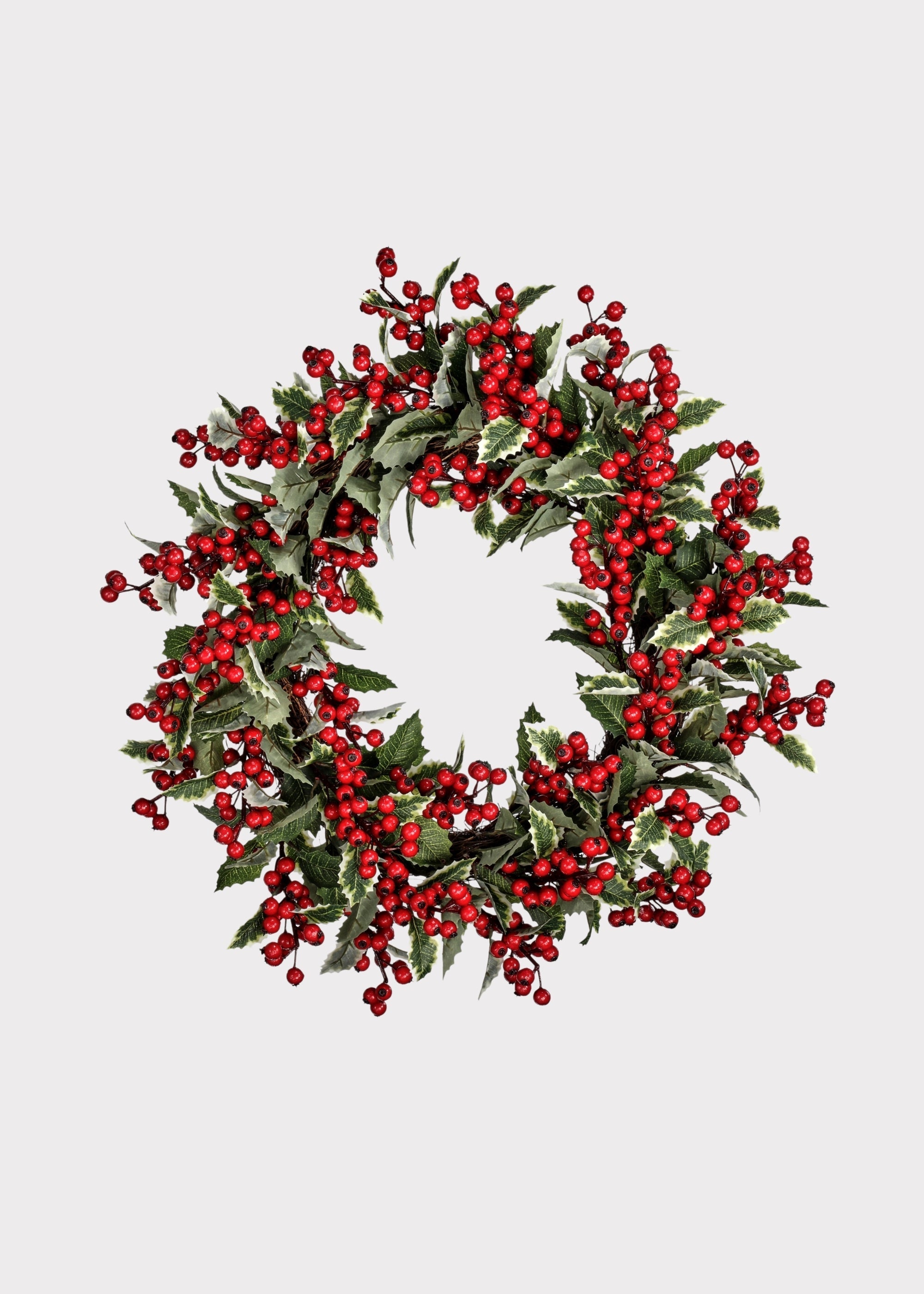 Red Artificial Berry Wreath for Vase Styling