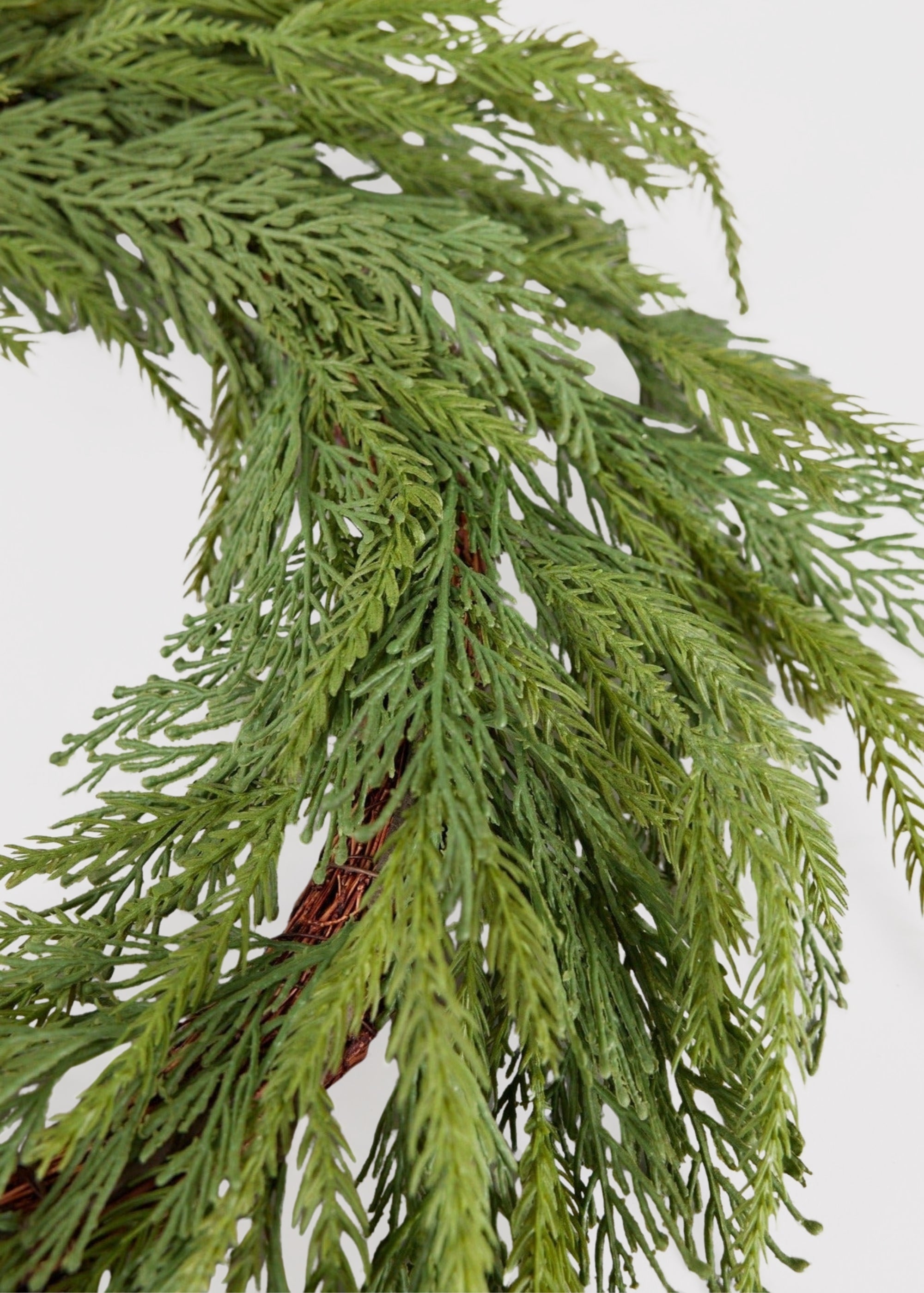 Green Artificial Cedar Wreath for Entryway Arrangement