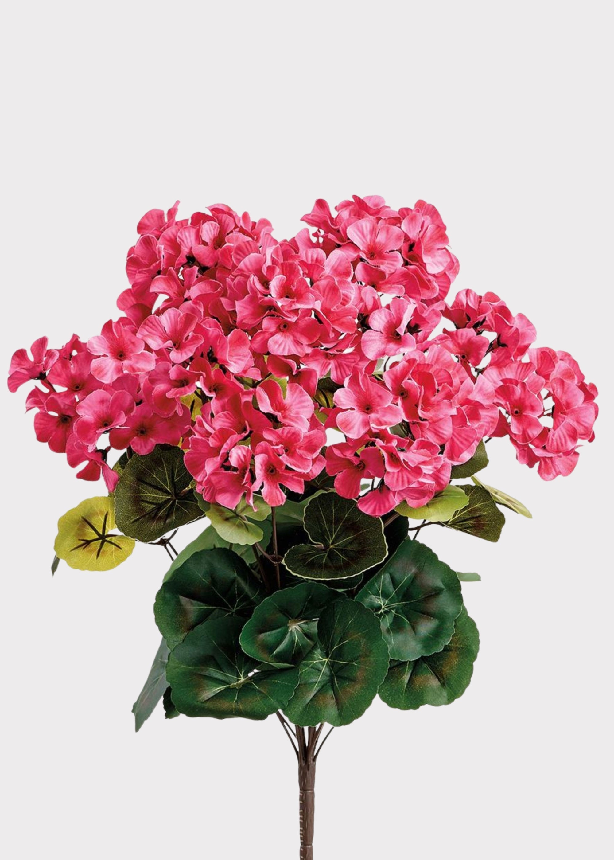 Pink Artificial Geranium Bush for Vase Styling