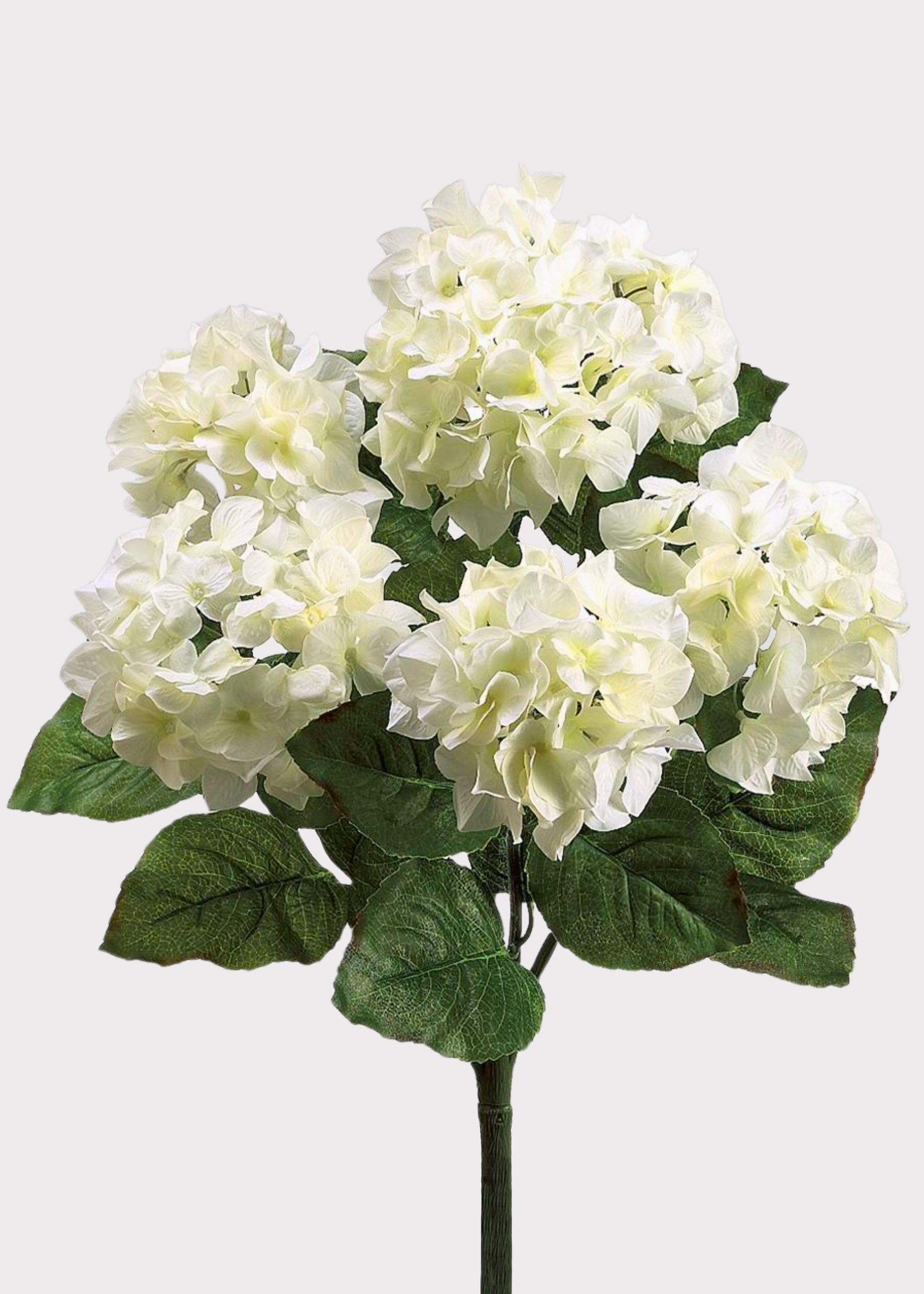Cream Artificial Hydrangea Bush for Vase Styling