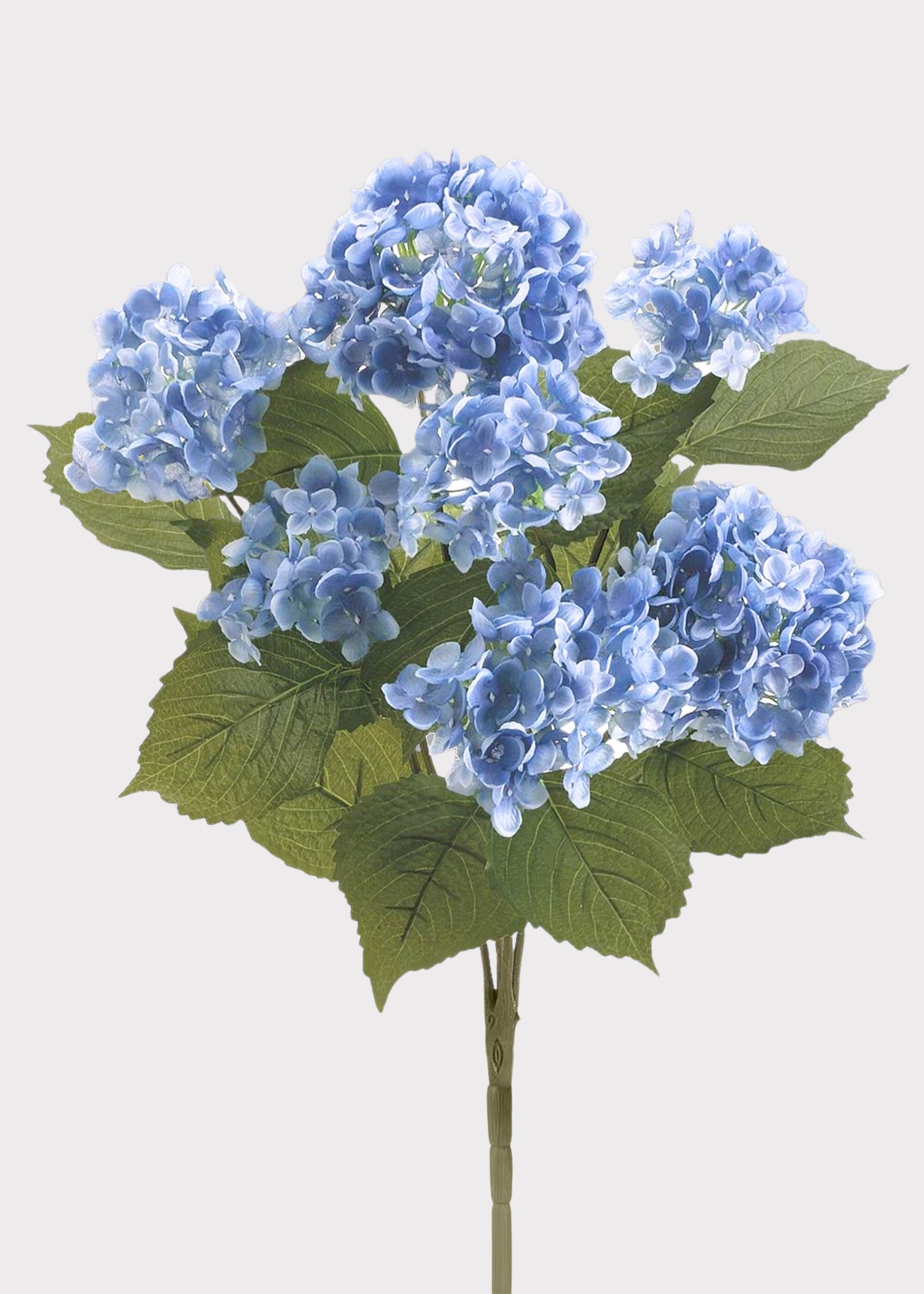 Blue Artificial Hydrangea Bush for Vase Styling