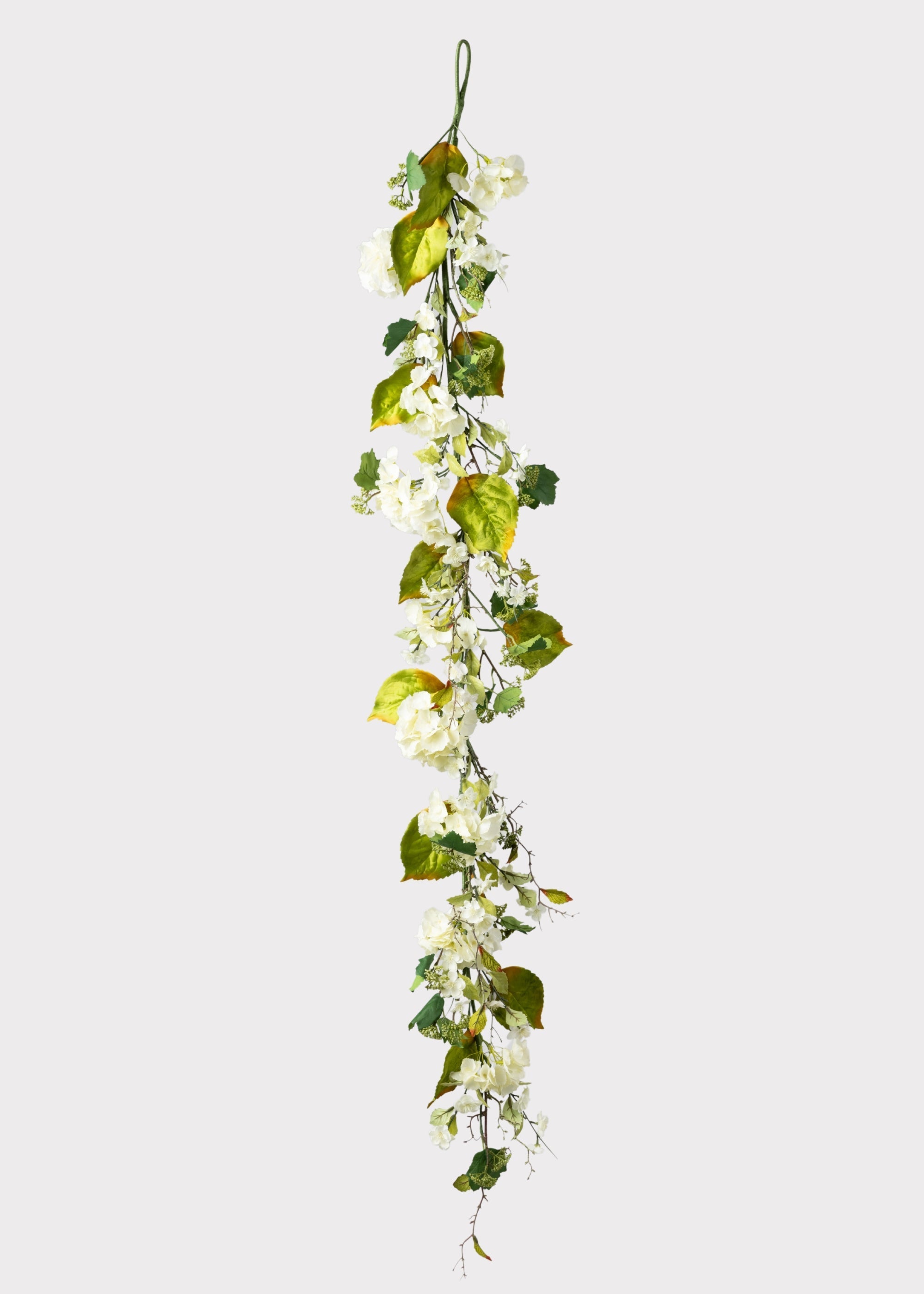 Cream Artificial Hydrangea Garland for Home Decor