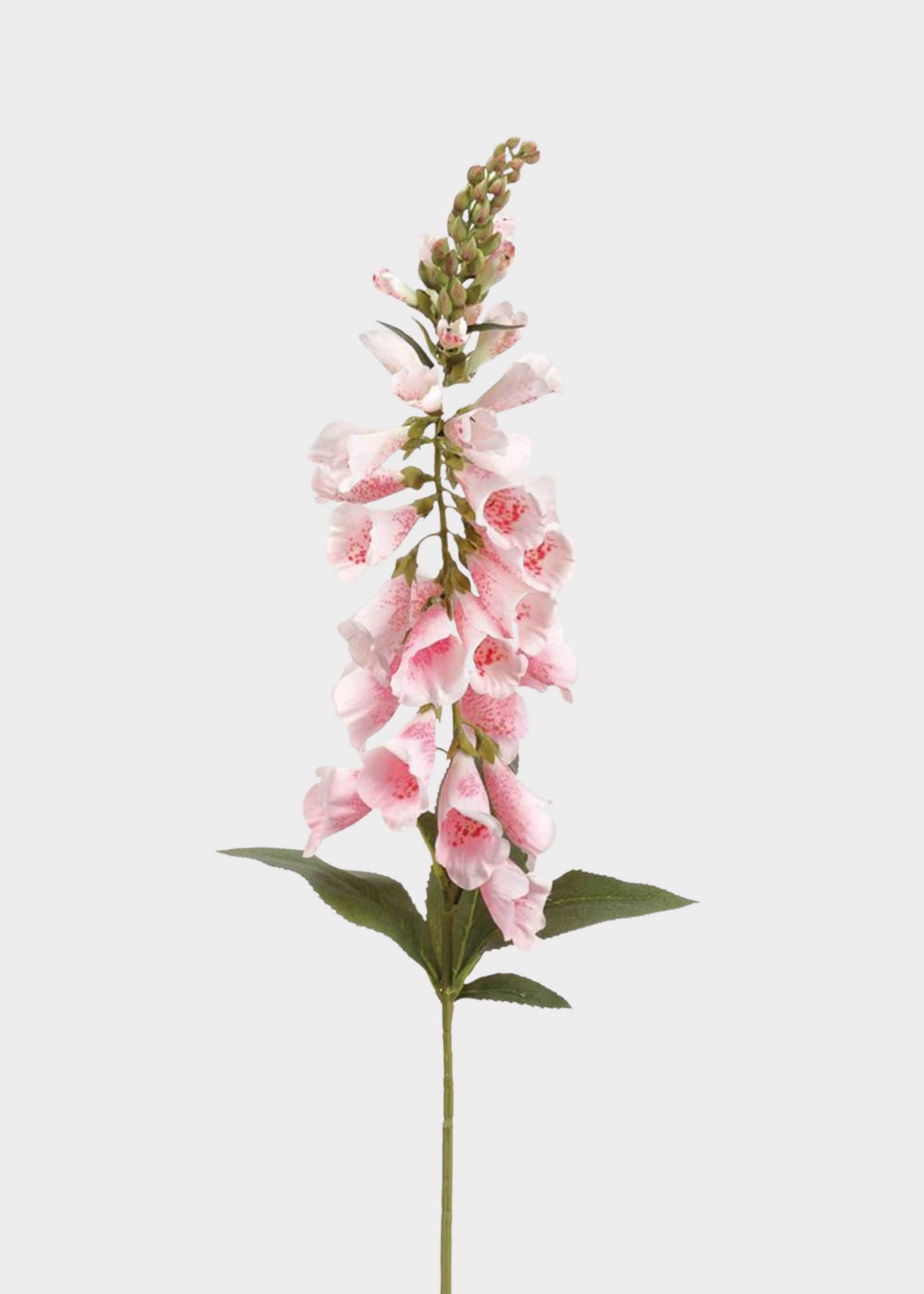 Pink Artificial Blooming Foxglove Branch for Vase Styling