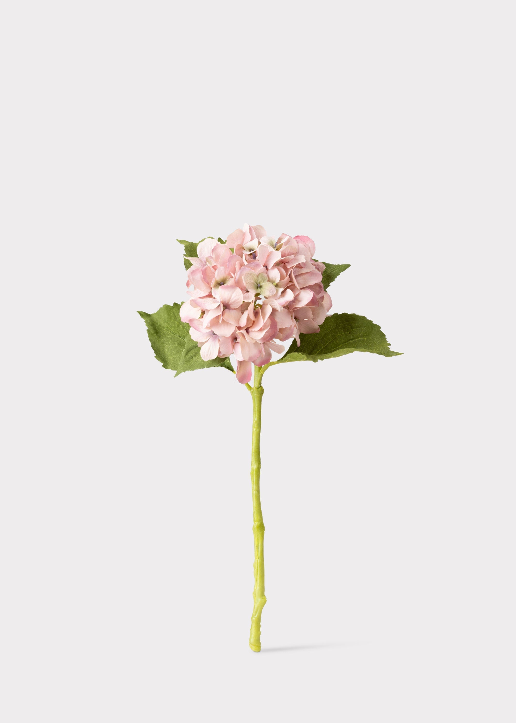 Pink Artificial Hydrangea Stem for Shelf Styling