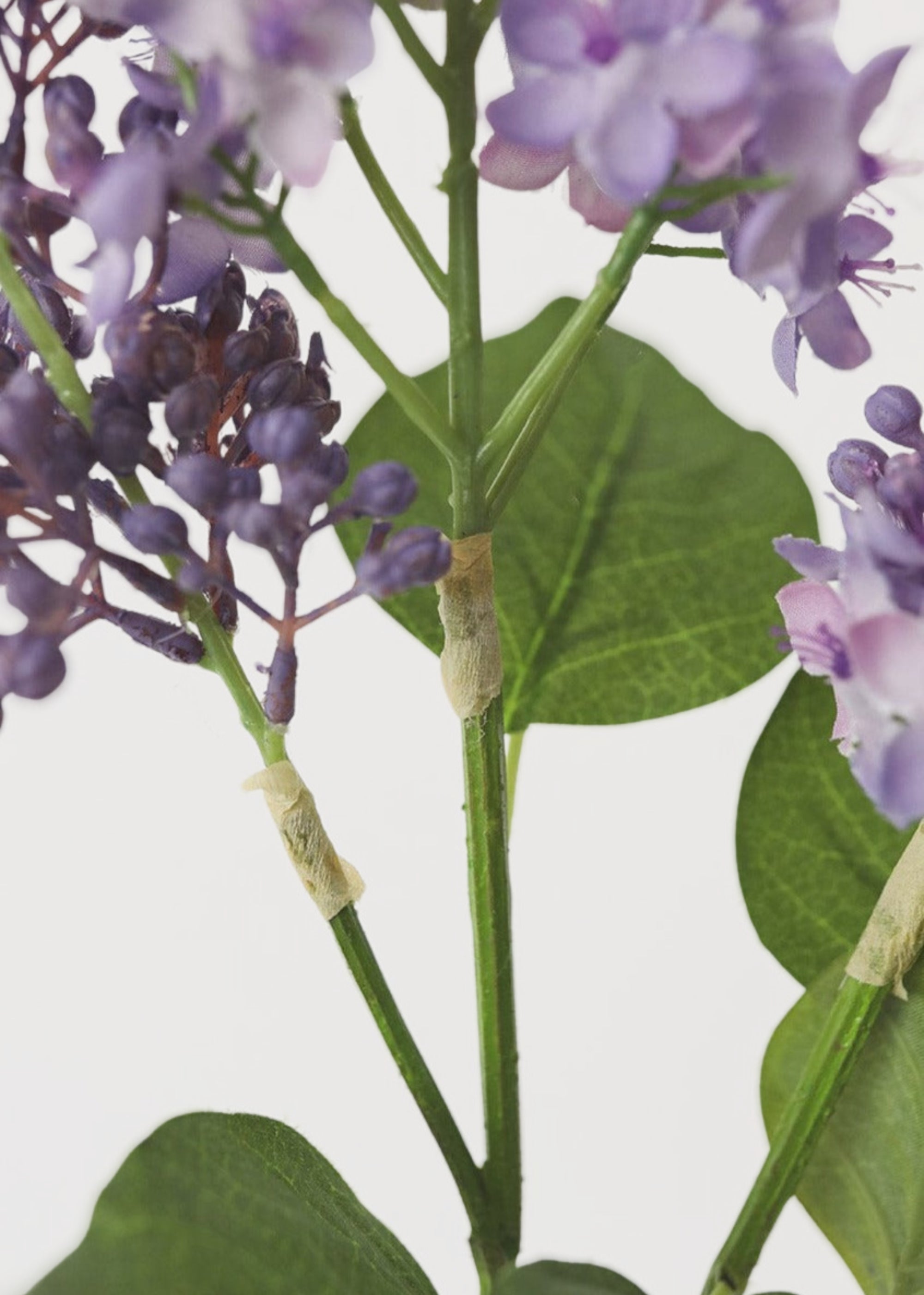Purple Artificial Lilac Stem for Entryway Arrangement