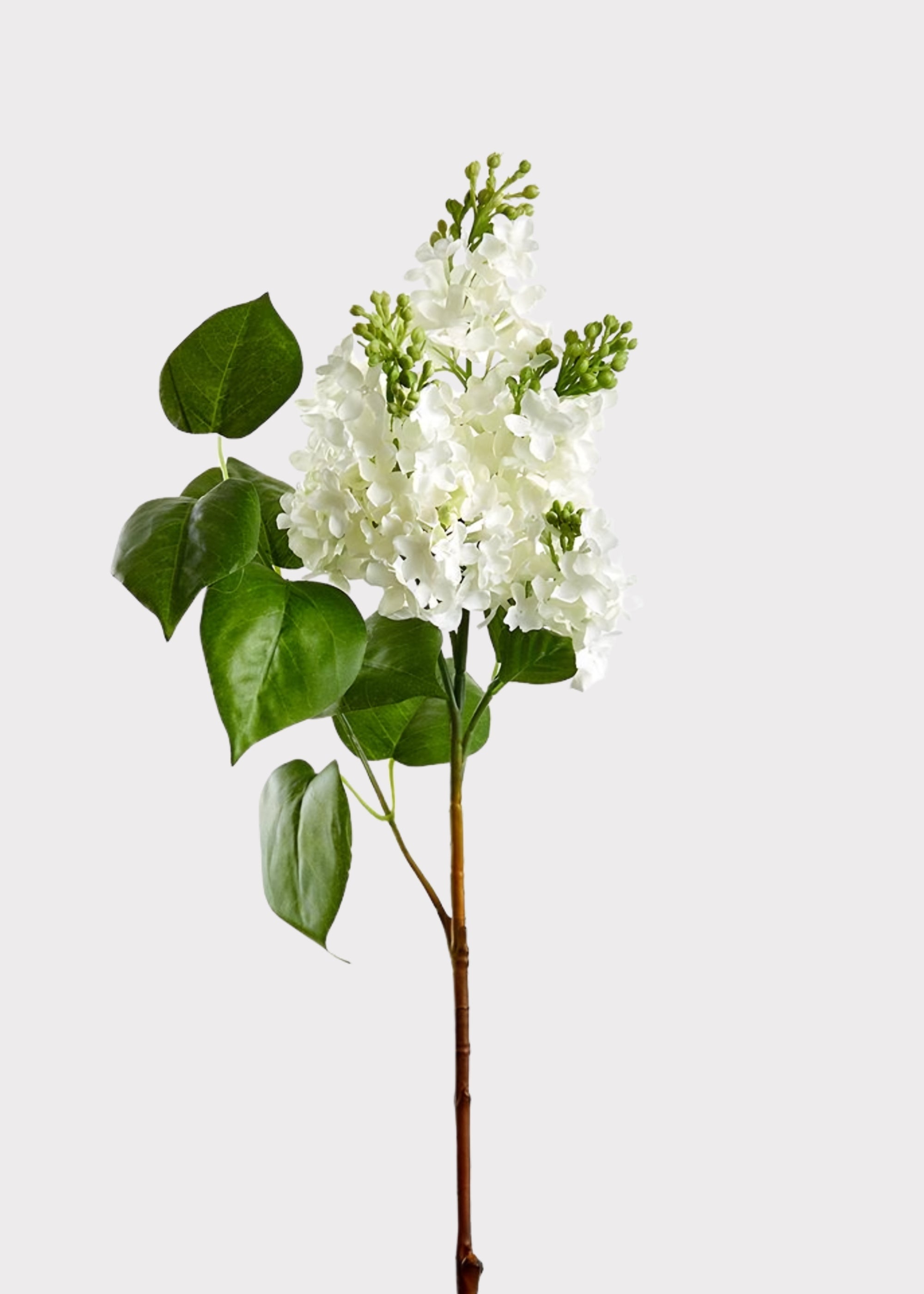 White Artificial Lilac Stem for Vase Styling