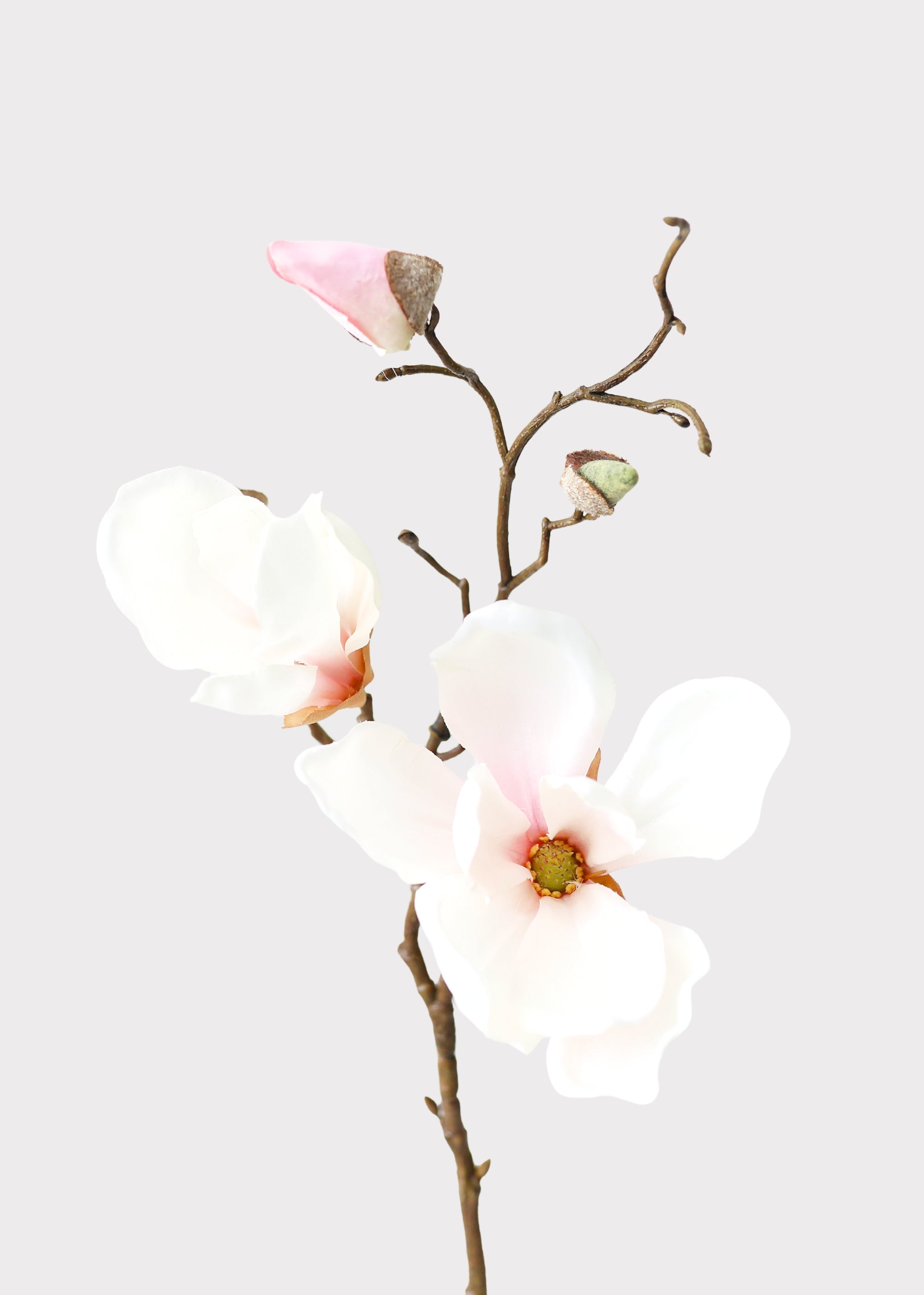 Pink Artificial Magnolia Stem for Vase Styling
