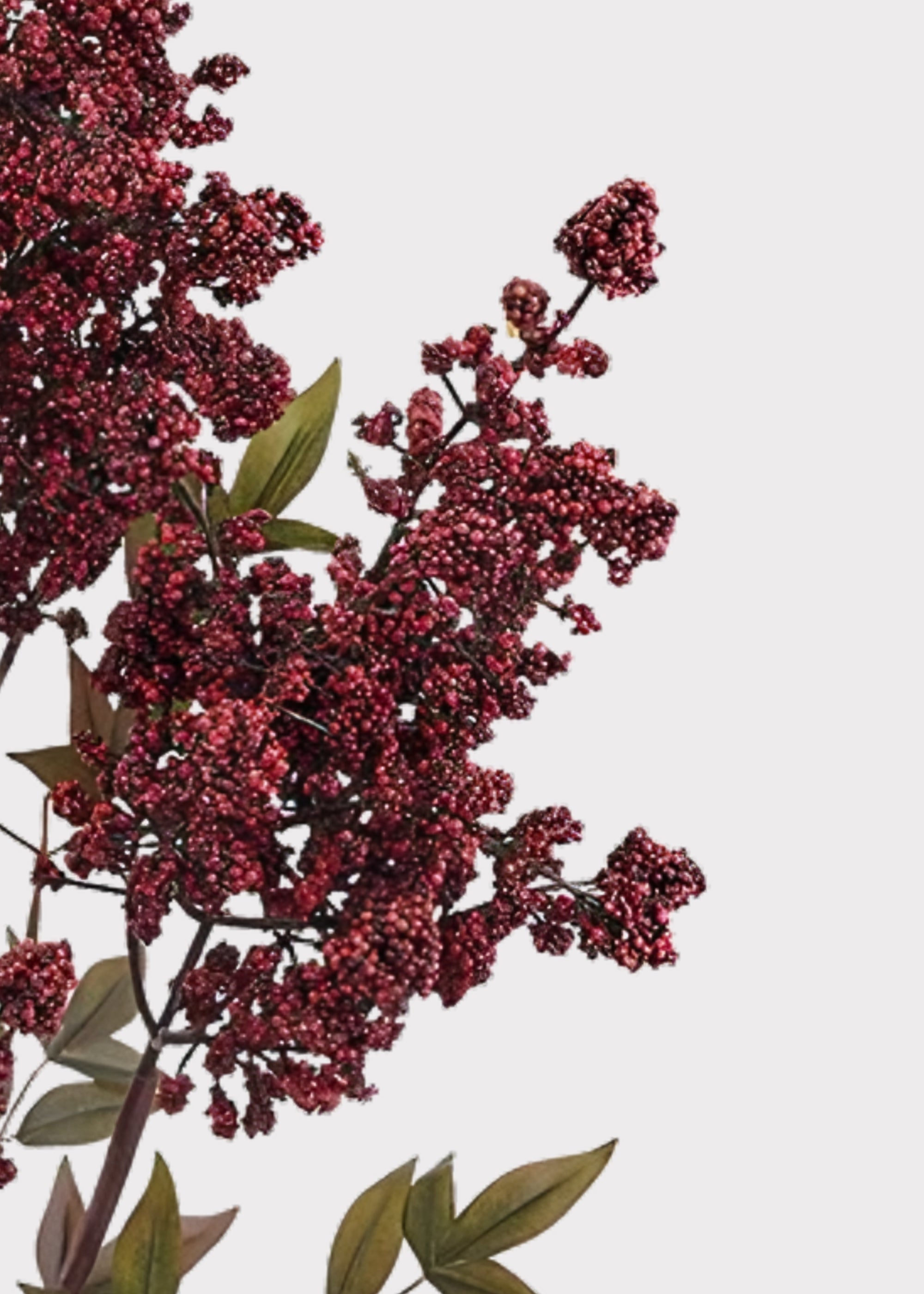 Burgundy Artificial Berry Branch for Wedding Decor