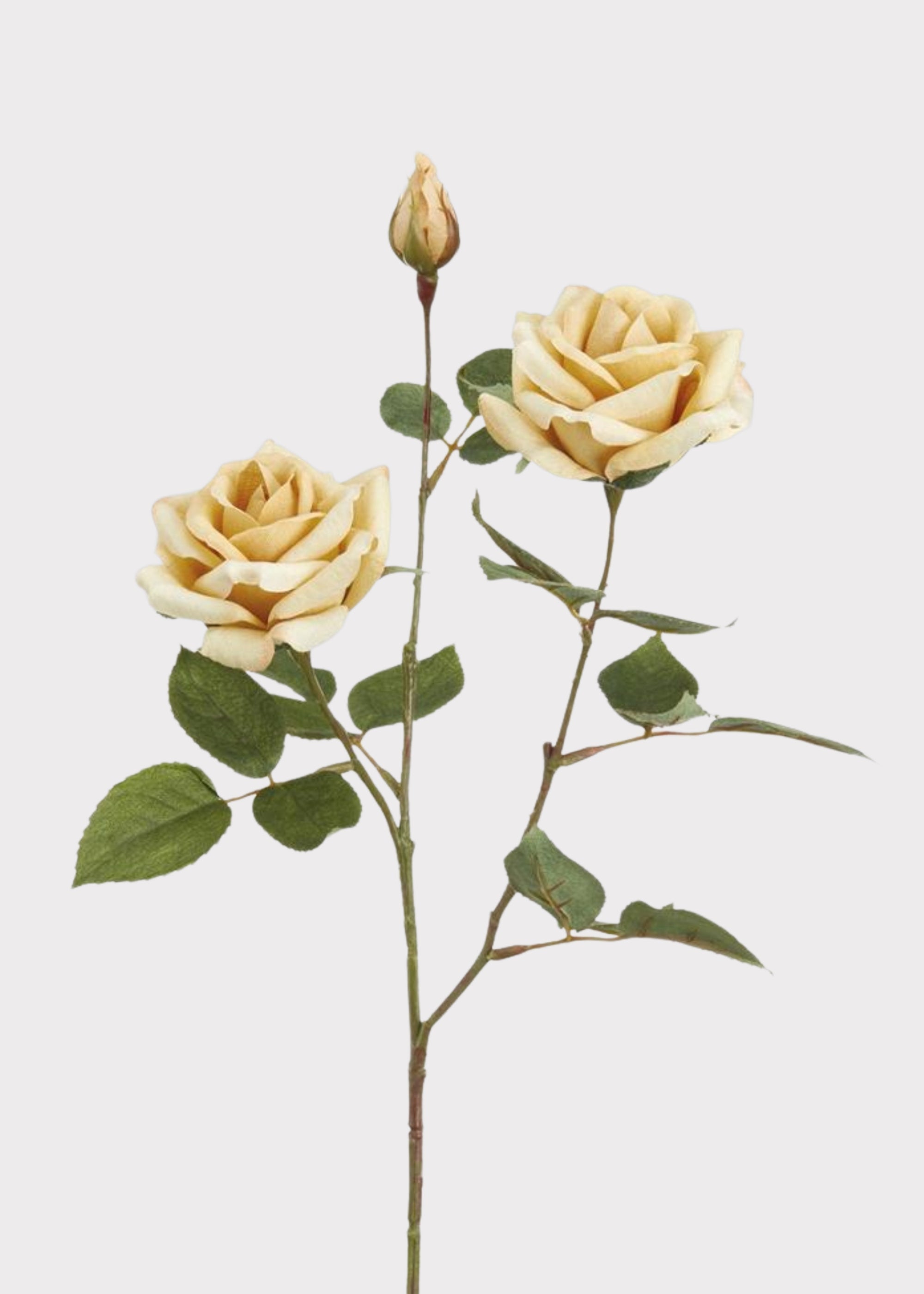 Beige Artificial Rose Spray for Vase Styling