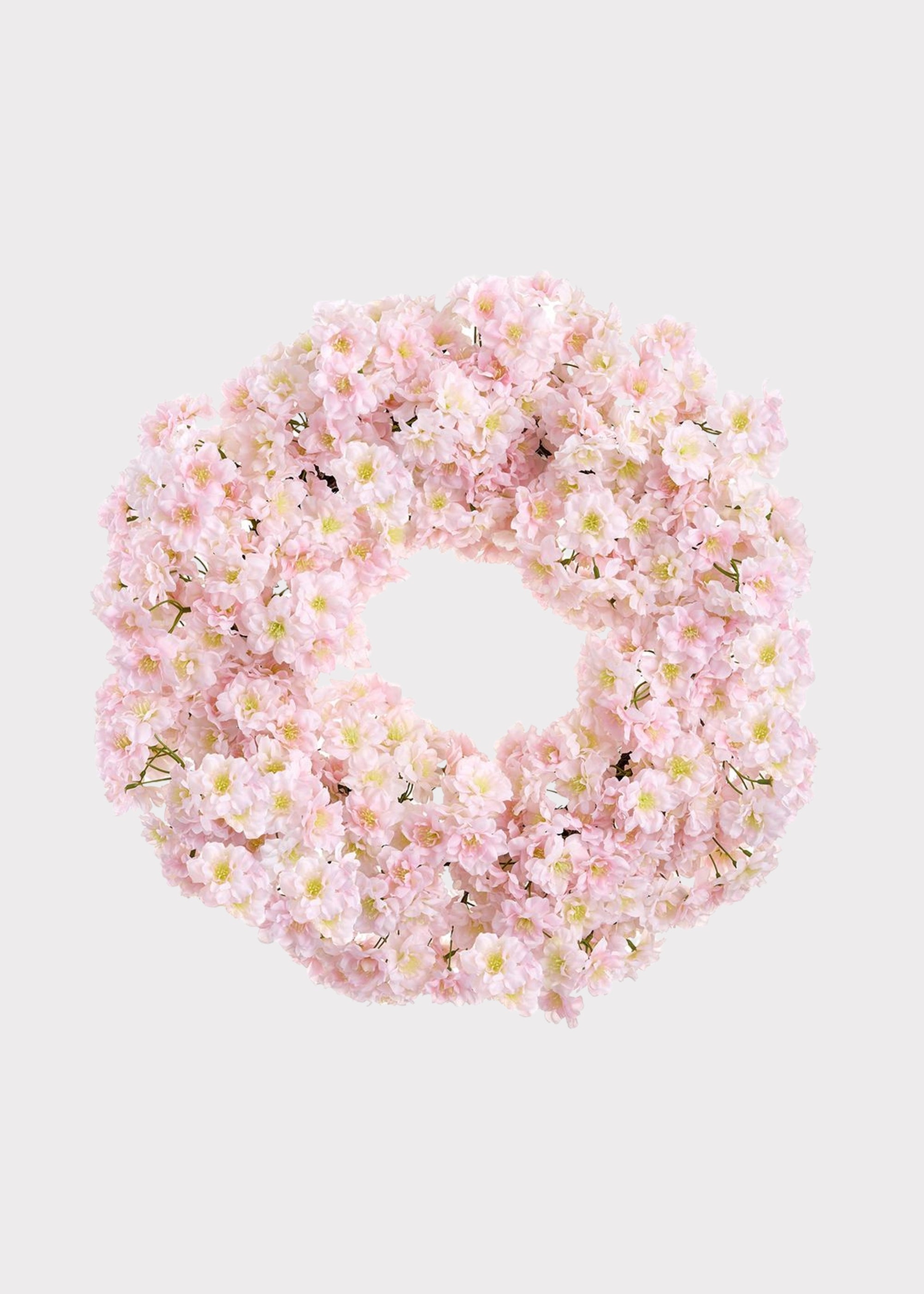 Pink Artificial Cherry Blossom Wreath for Vase Styling