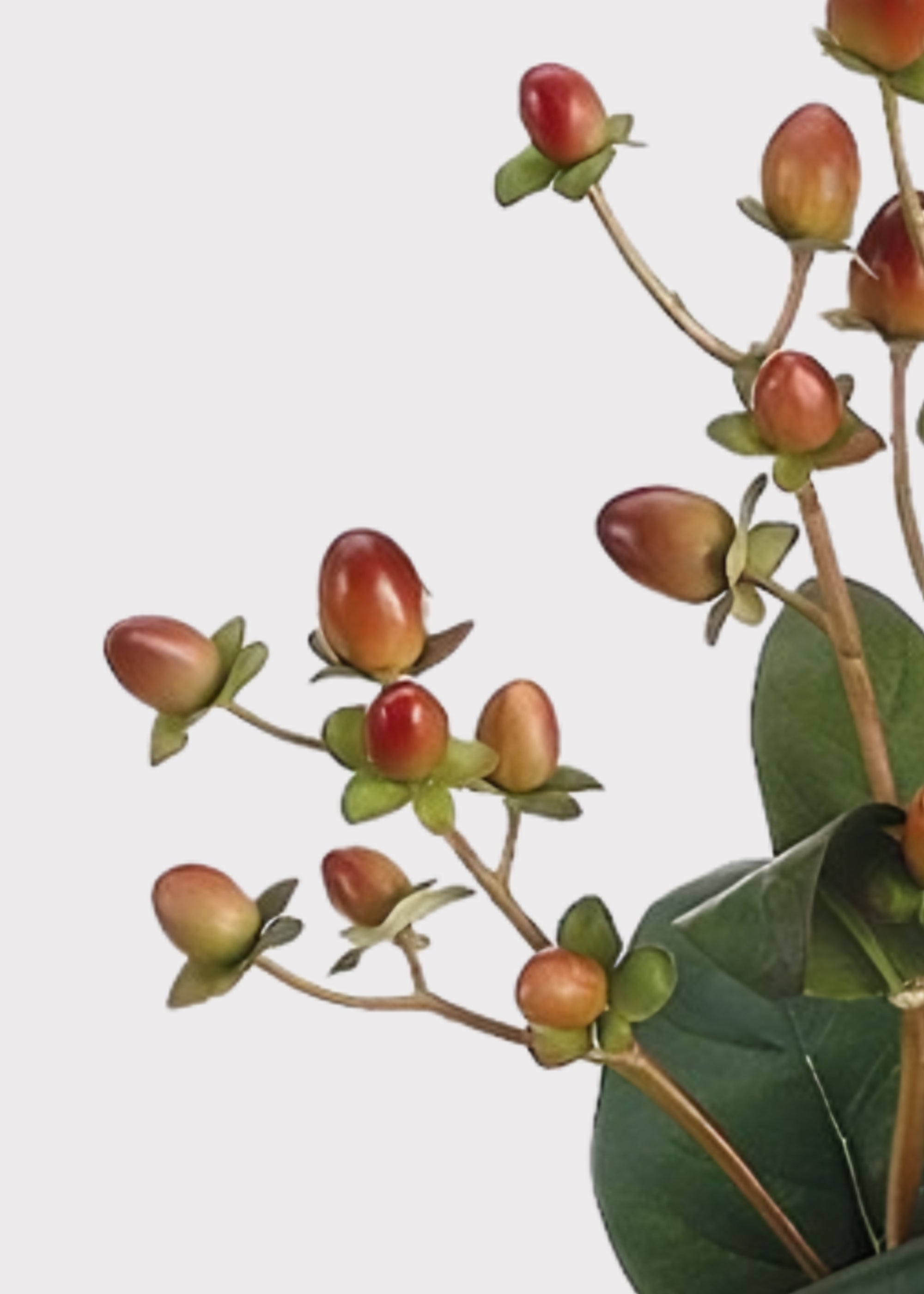 Burgundy Artificial Berry Branch for Home Decor