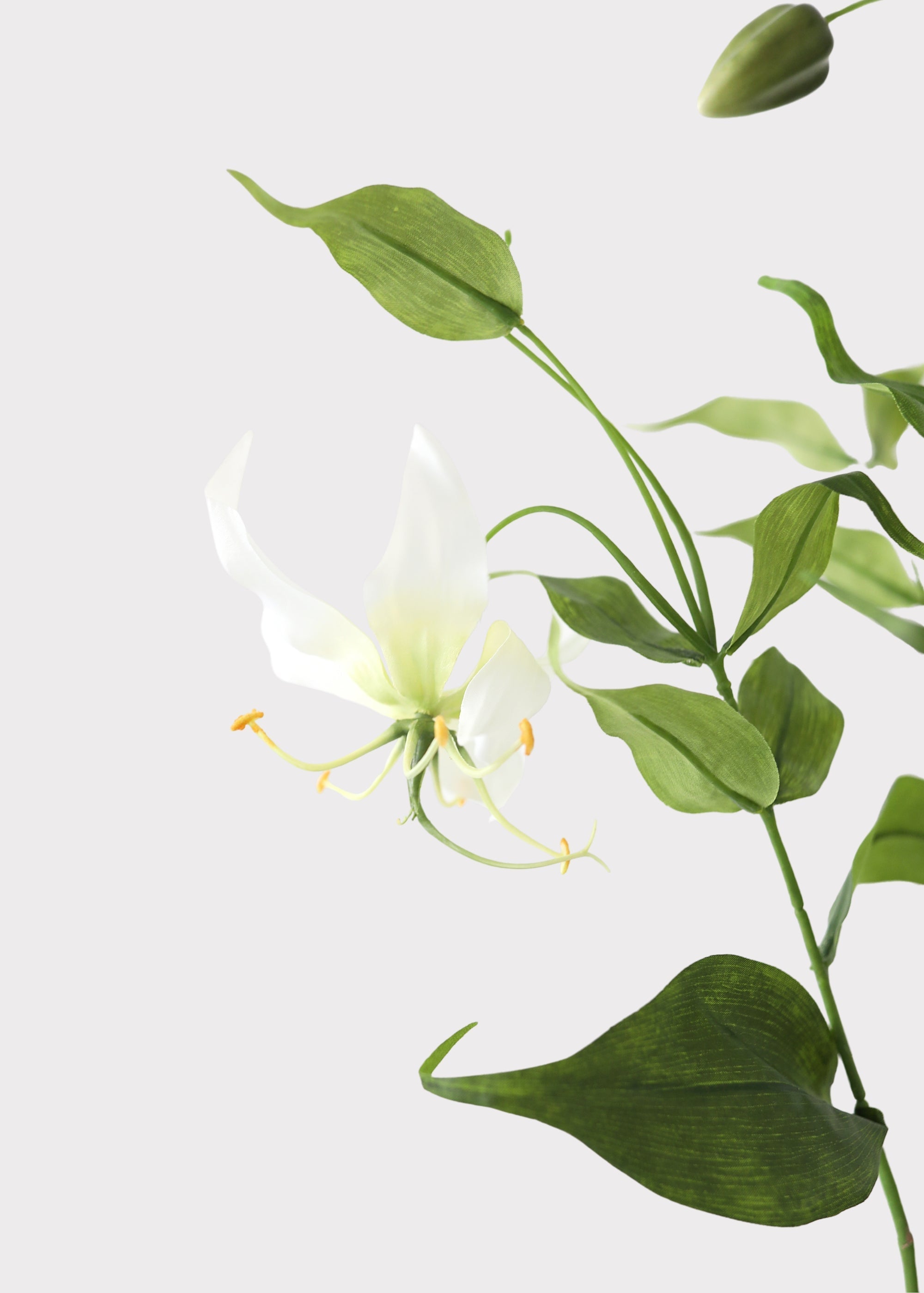 Cream Artificial Lily Stem for Home Decor