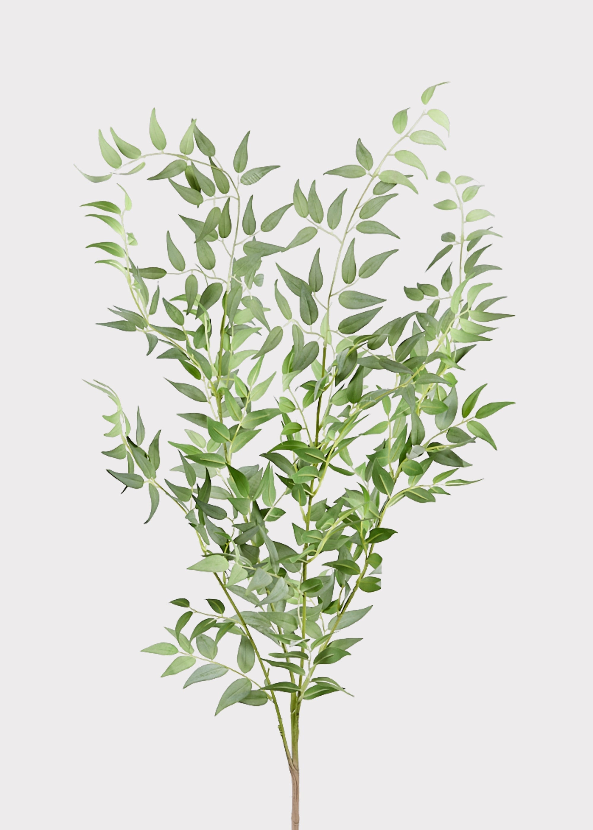 Green Artificial Ruscus Bush for Table Centerpiece