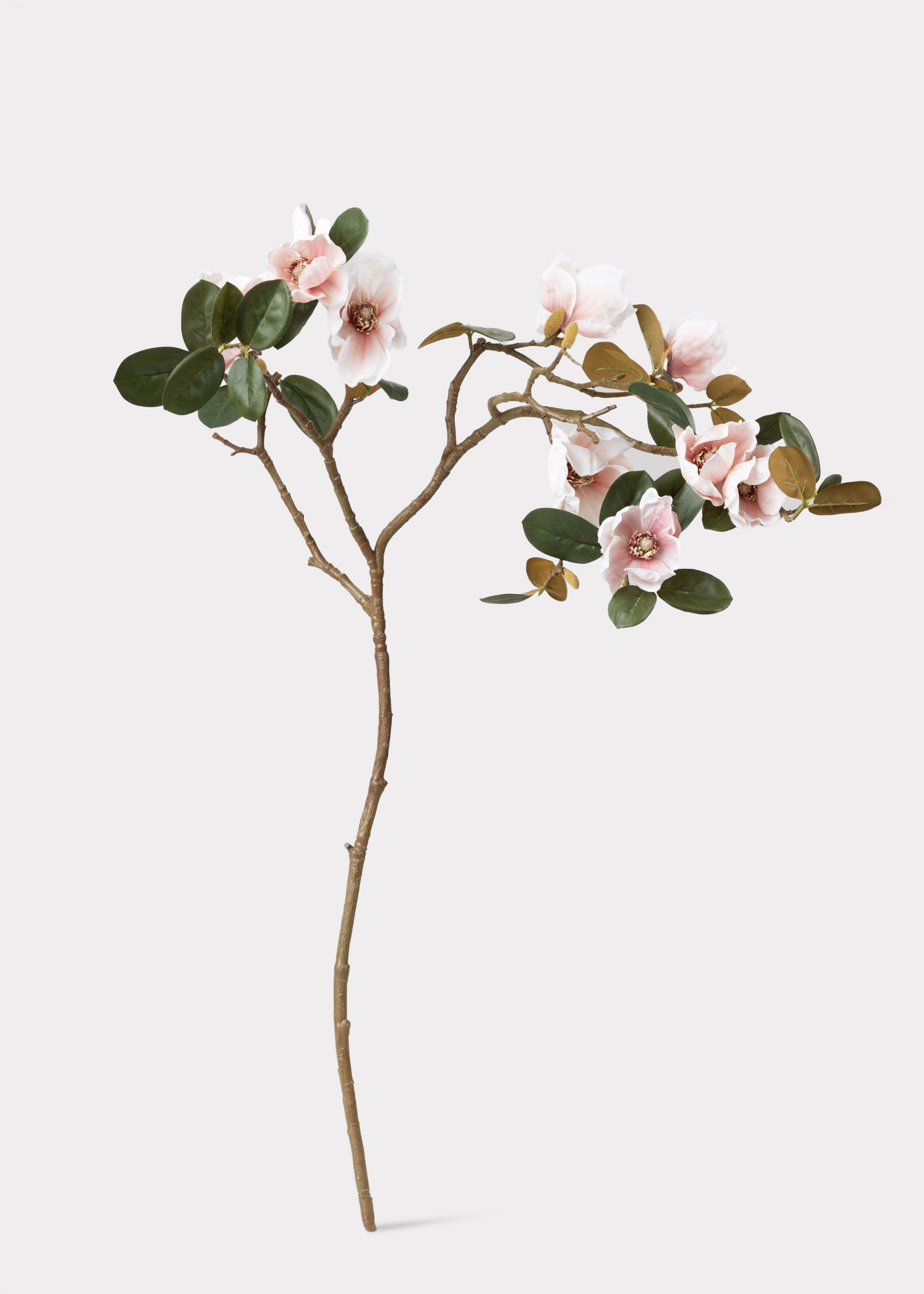 Blush Artificial Magnolia Branch for Entryway Arrangement