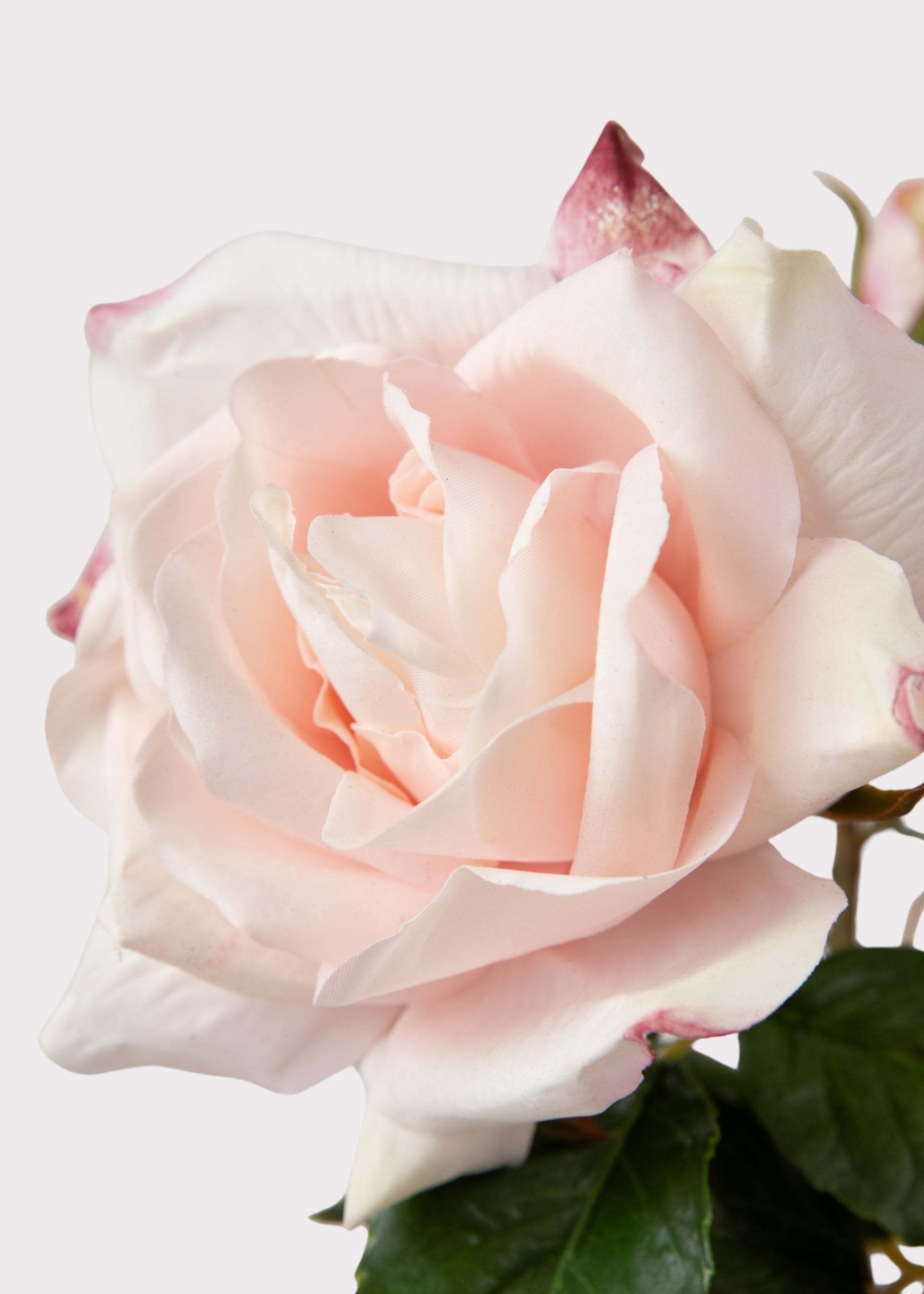 Pink Real Touch Artificial Rose Bundle for Table Centerpiece