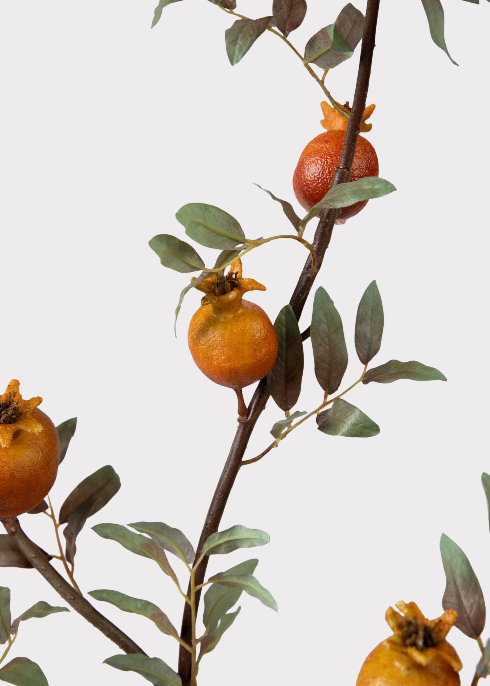Orange Artificial Look Pomegranate Branch for Table Centerpiece