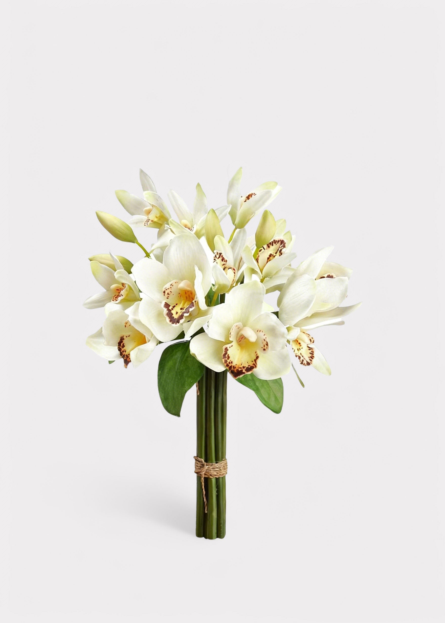 White Artificial Orchid Bouquet for Vase Styling