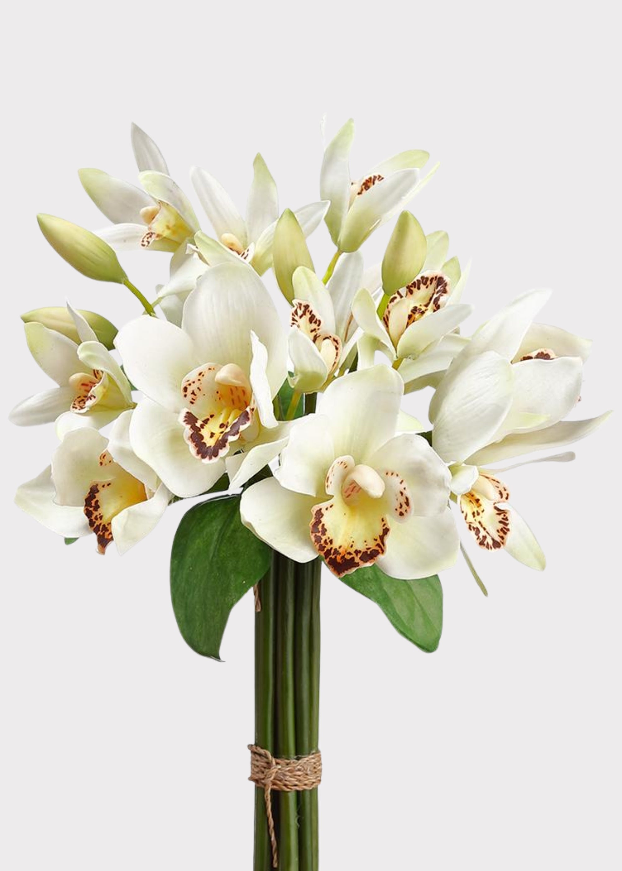 White Artificial Orchid Bouquet for Home Decor