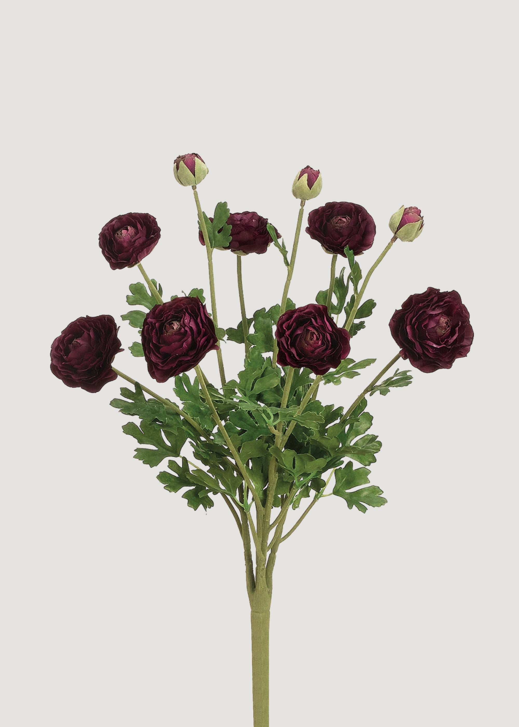 Artificial Ranunculus Bush for Home Decor