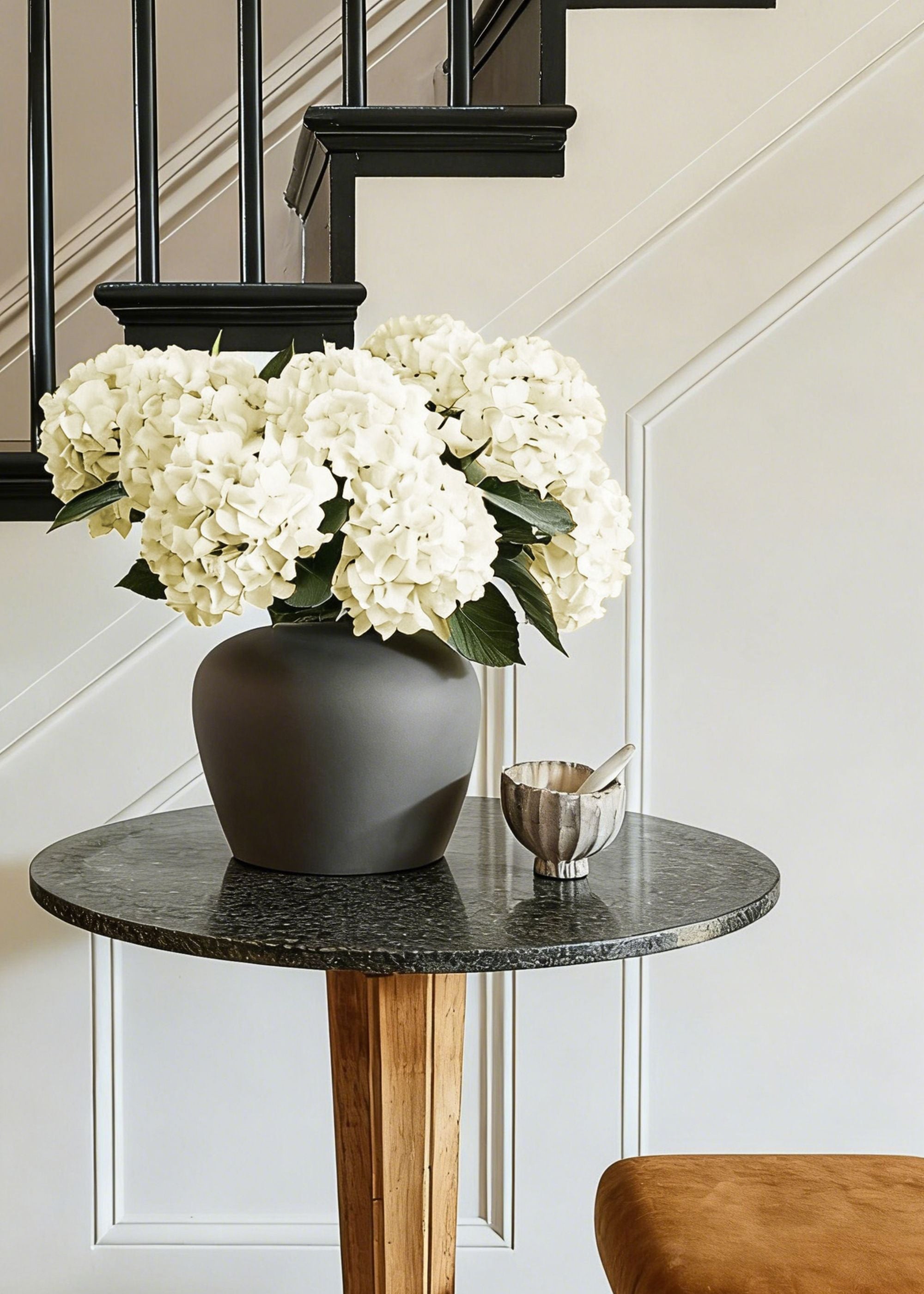 White Large Talc White Hydrangea for Table Centerpiece