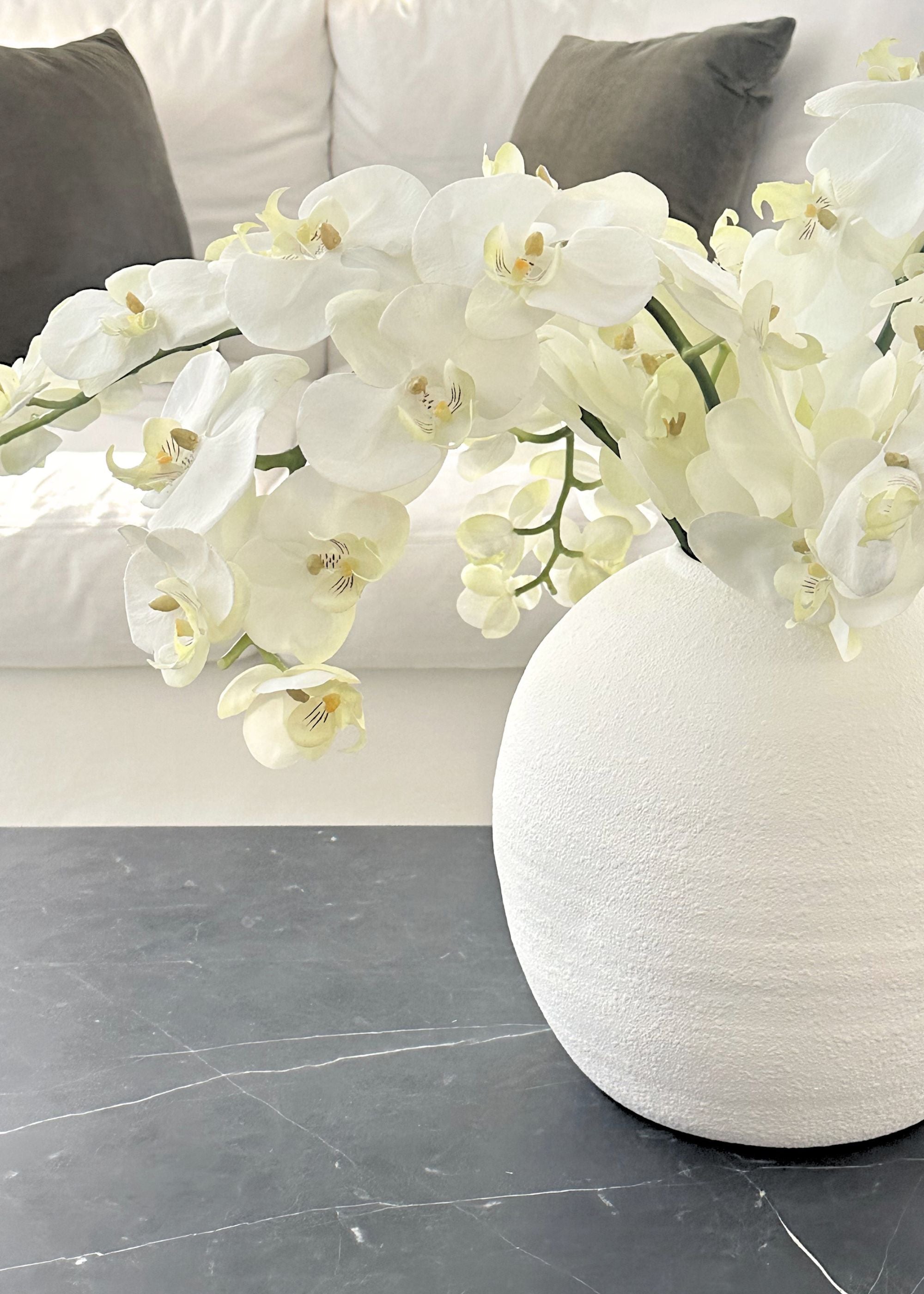 Cream Artificial Orchid Arrangement for Table Centerpiece