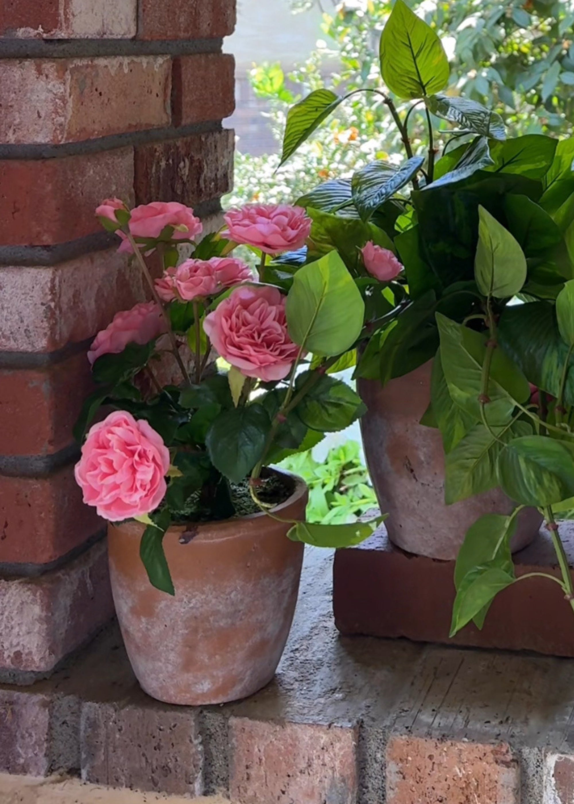 Pink Real Touch Artificial Rose Arrangement for Home Decor