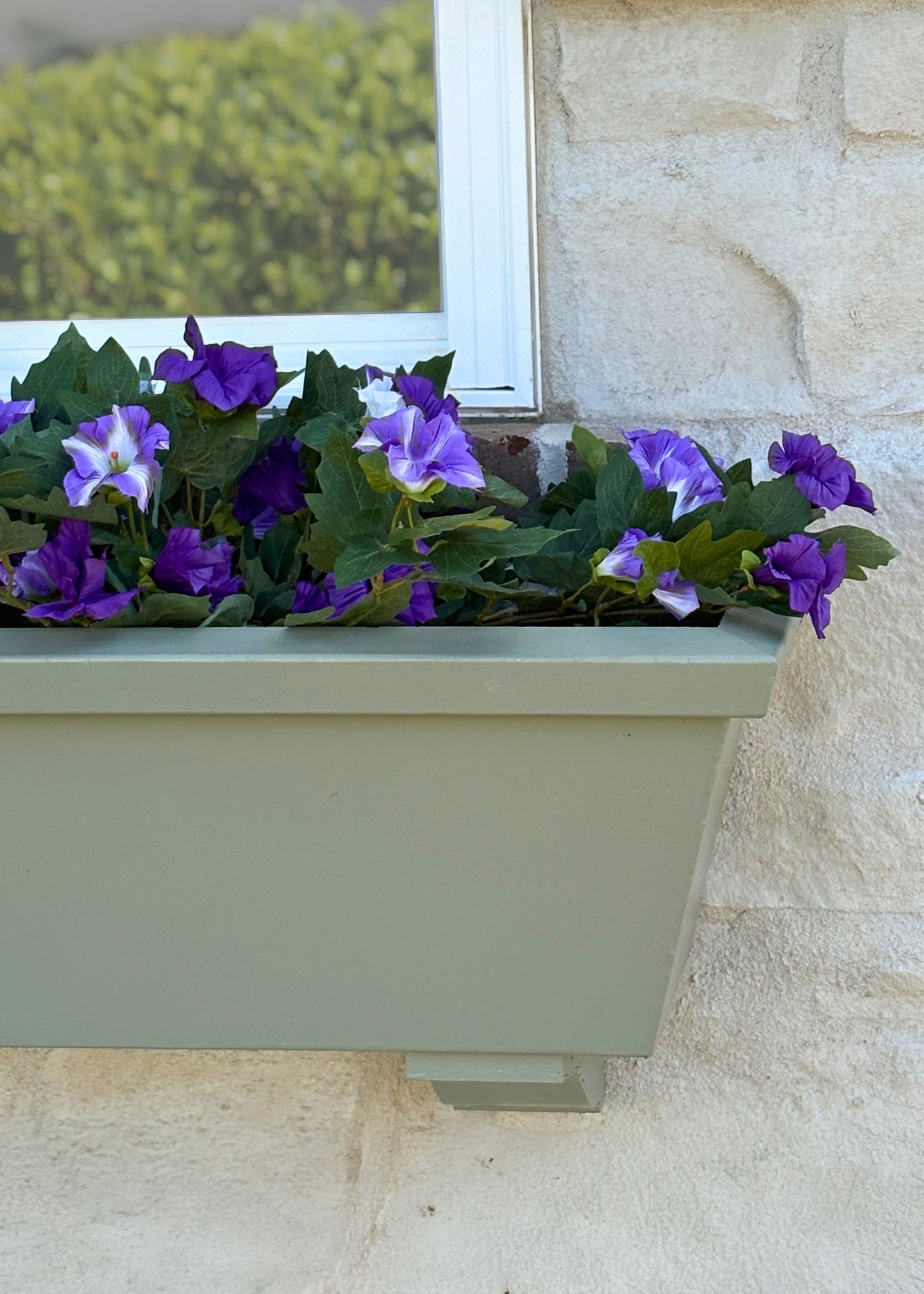 Artificial Petunia Hanging Bush for Home Decor