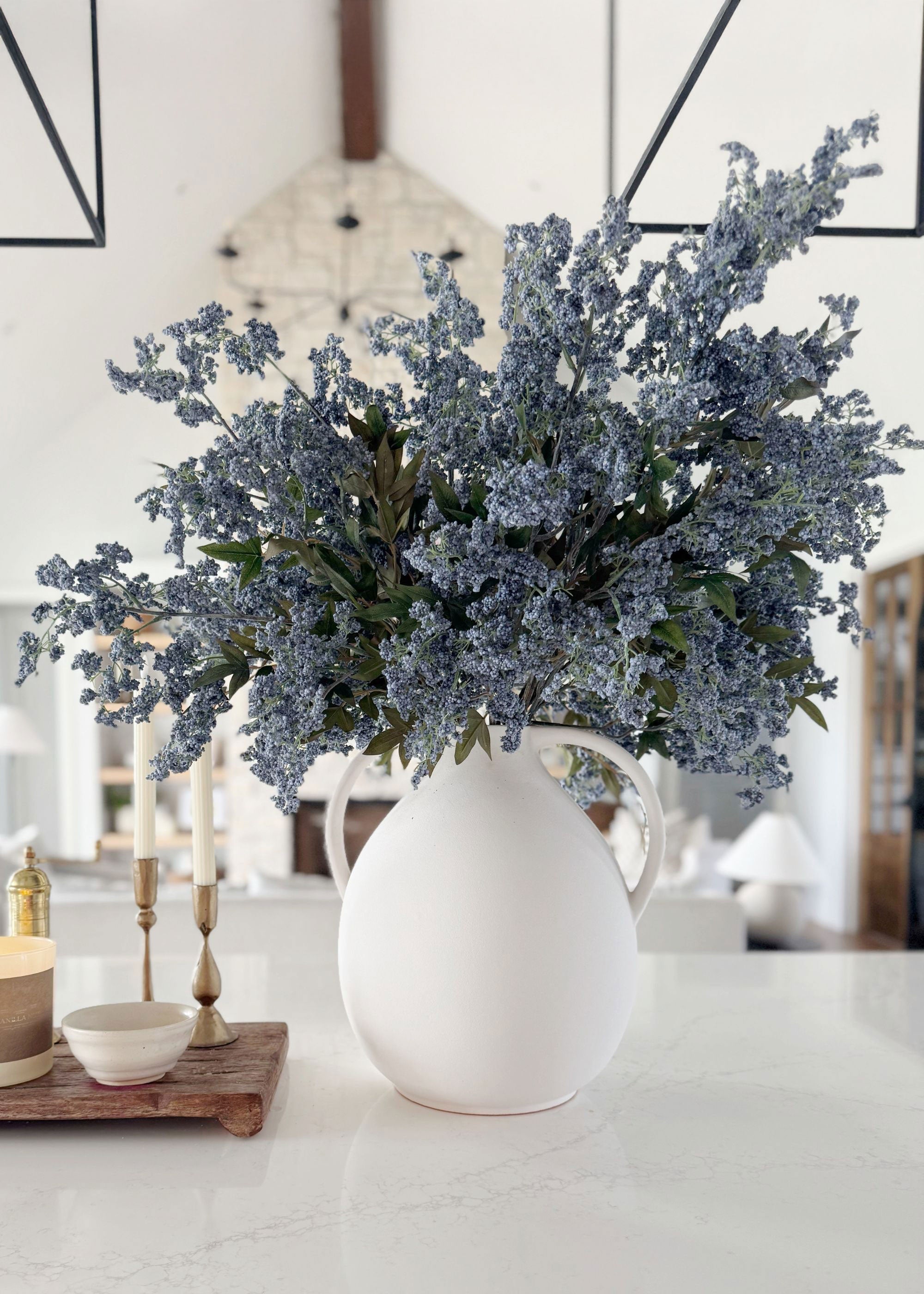 Blue Artificial Berry Arrangement for Vase Styling