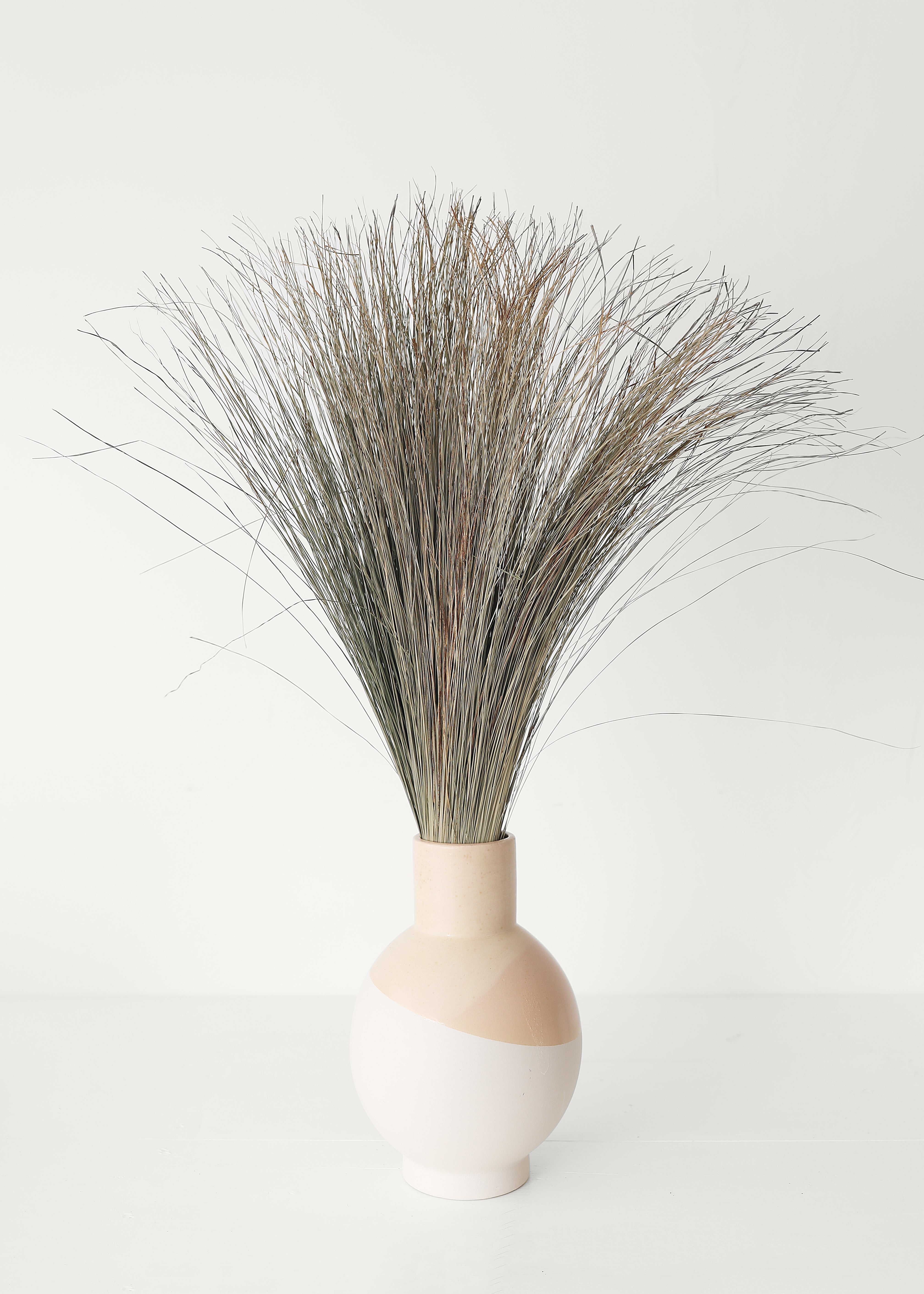 Green Dried Grass Stems for Entryway Arrangement