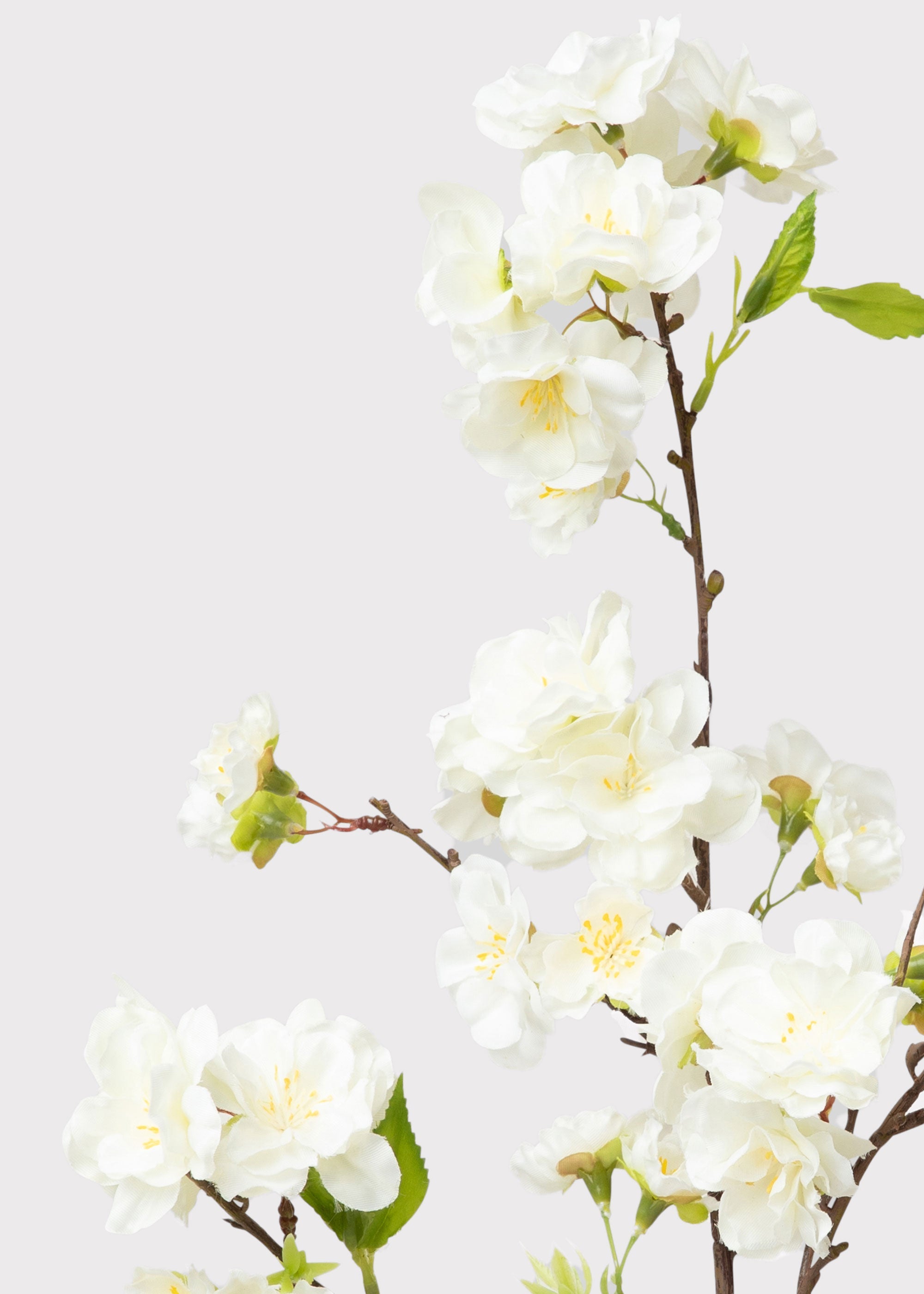 Cream Artificial Cherry Blossom Pick for Wedding Decor