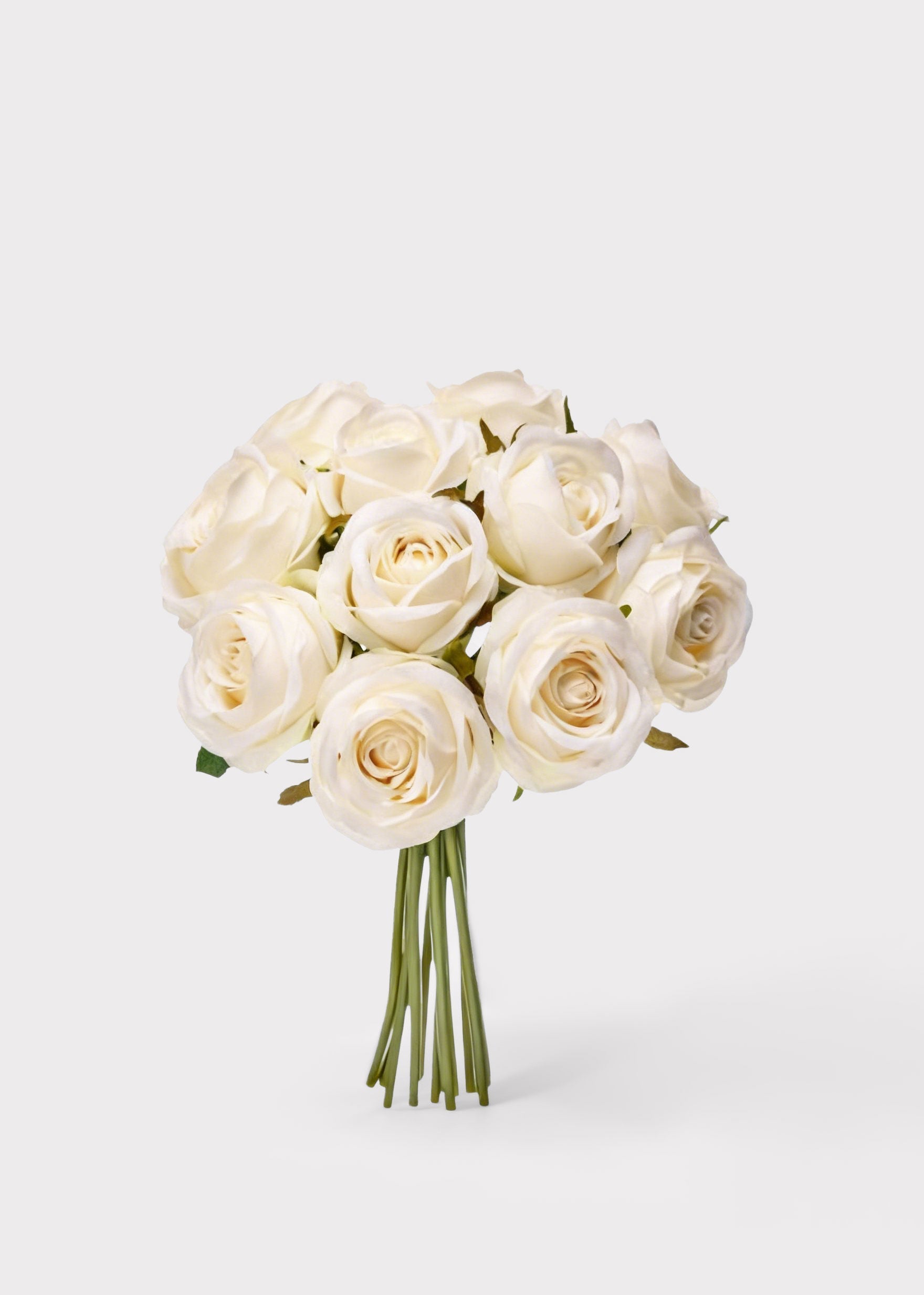 White Artificial Rose Bundle for Vase Styling
