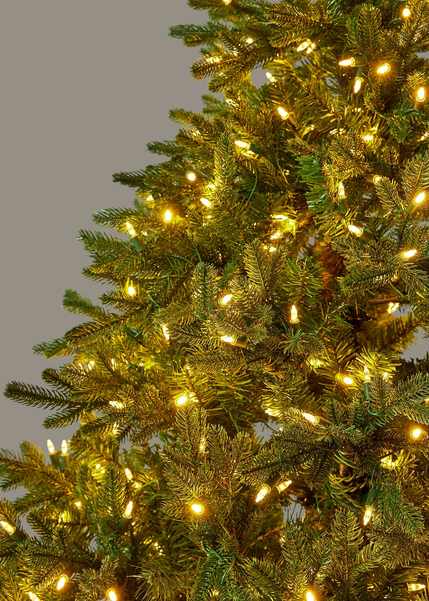 White Artificial Fir Tree for Entryway Arrangement
